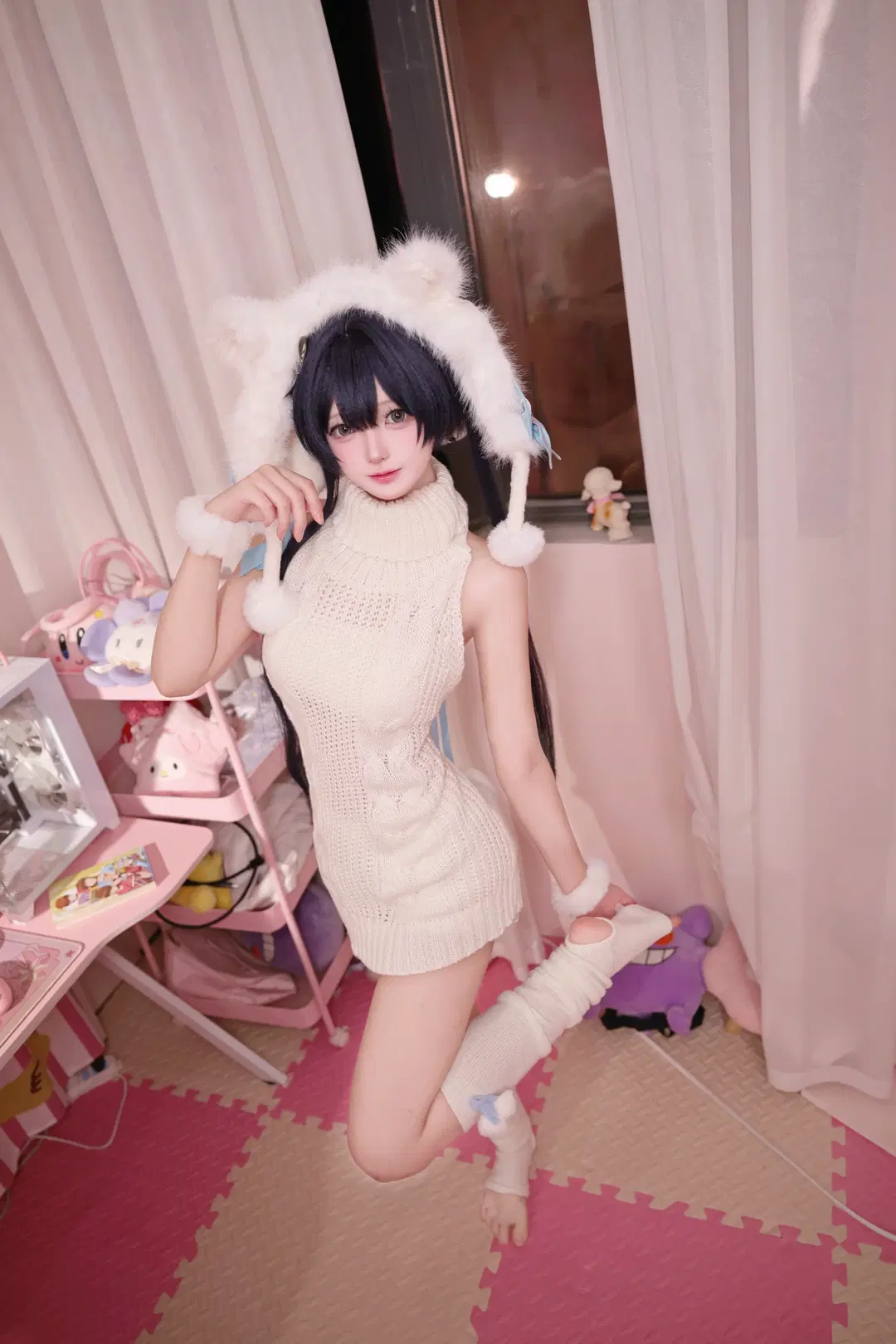 【妃咪cos】碧蓝档案的猫耳甜心复刻 - 晚星 - 第3张