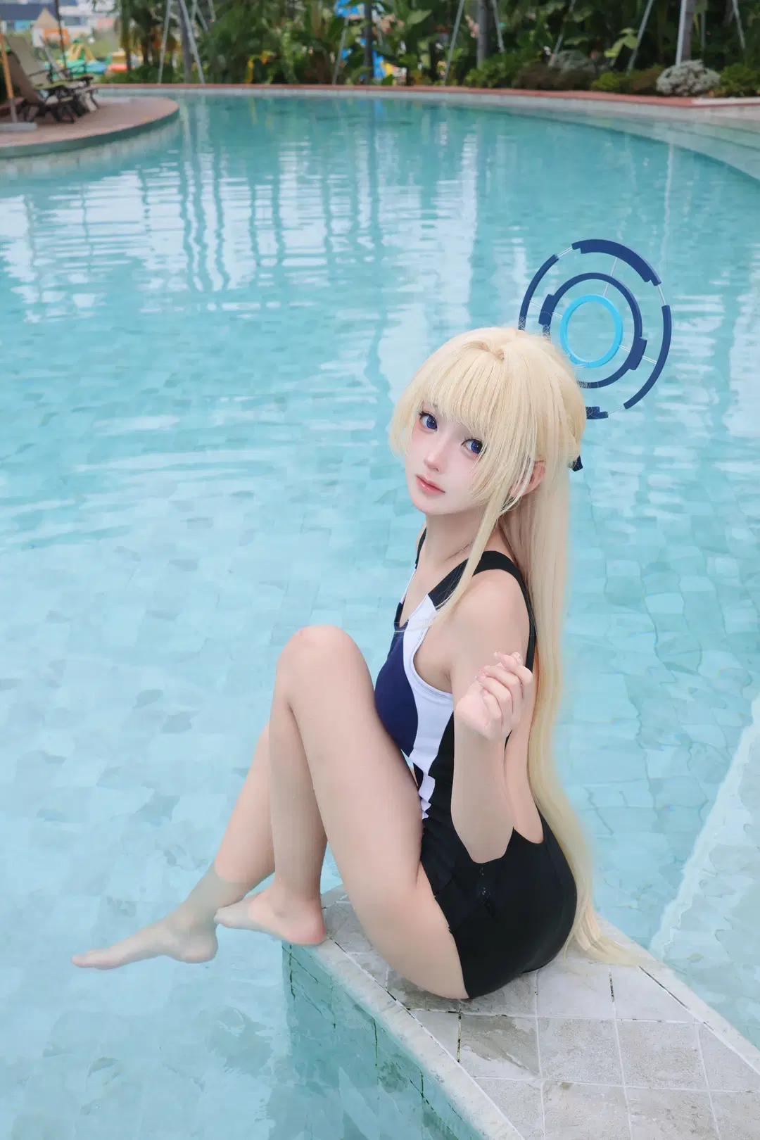 [Asuma Toki cosplay] Blue Archive Racing Swimsuit Shoot Log by 晚星 - Image 2
