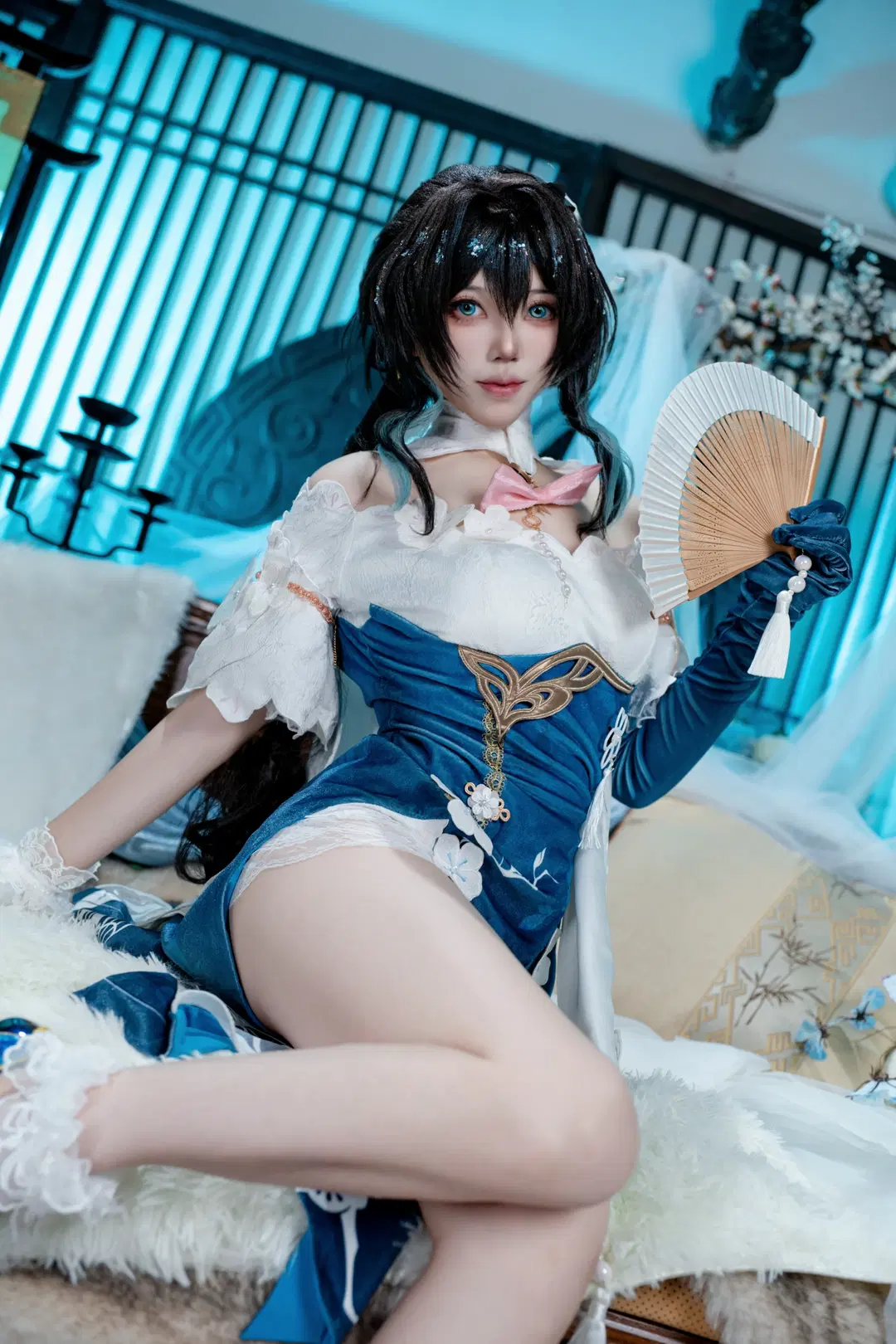 【Ruan Mei cosplay】A Classical Qipao Beauty in Honkai: Star Rail: Qipao Cosplay Record by pzzz - Image 3