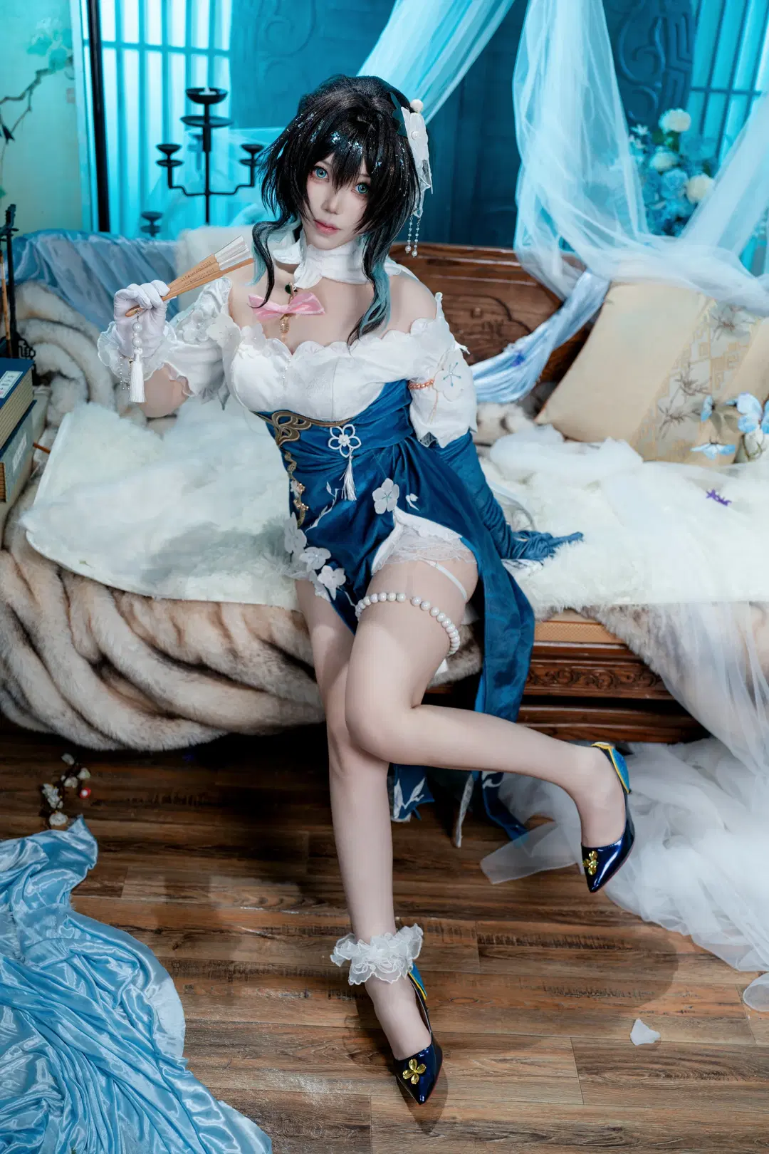 【Ruan Mei cosplay】A Classical Qipao Beauty in Honkai: Star Rail: Qipao Cosplay Record by pzzz - Image 4