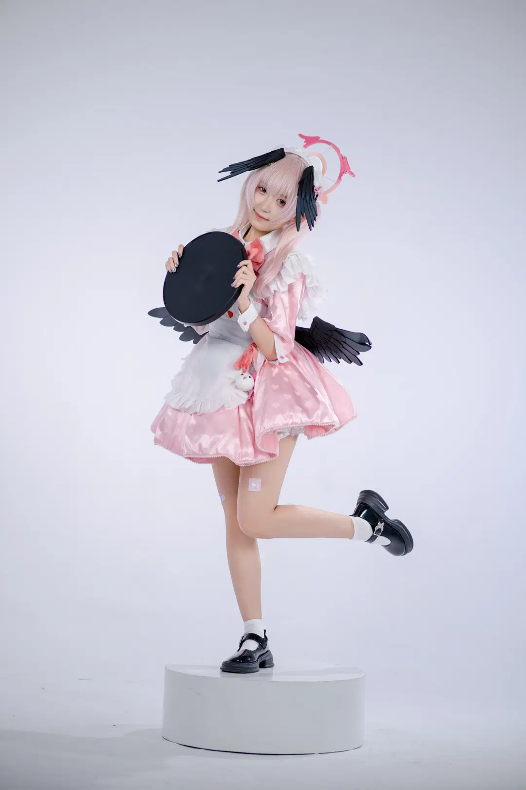 【下江コハル コスプレ】ブルーアーカイブのピンクなメイド日常 - pzzz - 3枚目