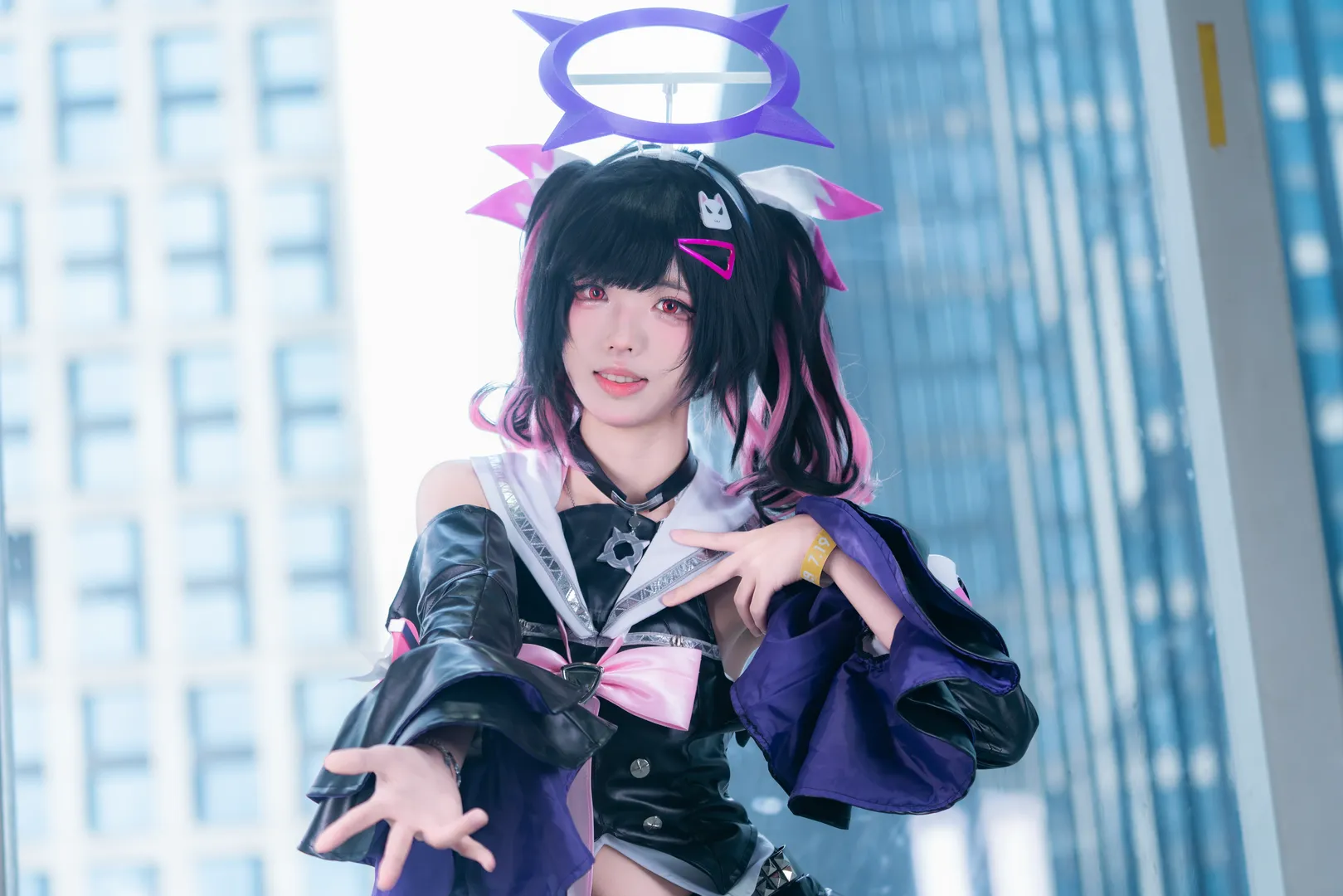 ゼンレスゾーンゼロ, ホタルACGエキスポ, 黒ストッキング, 南宮羽コスプレ, 妄想エンジェルコスプレ - 1枚目