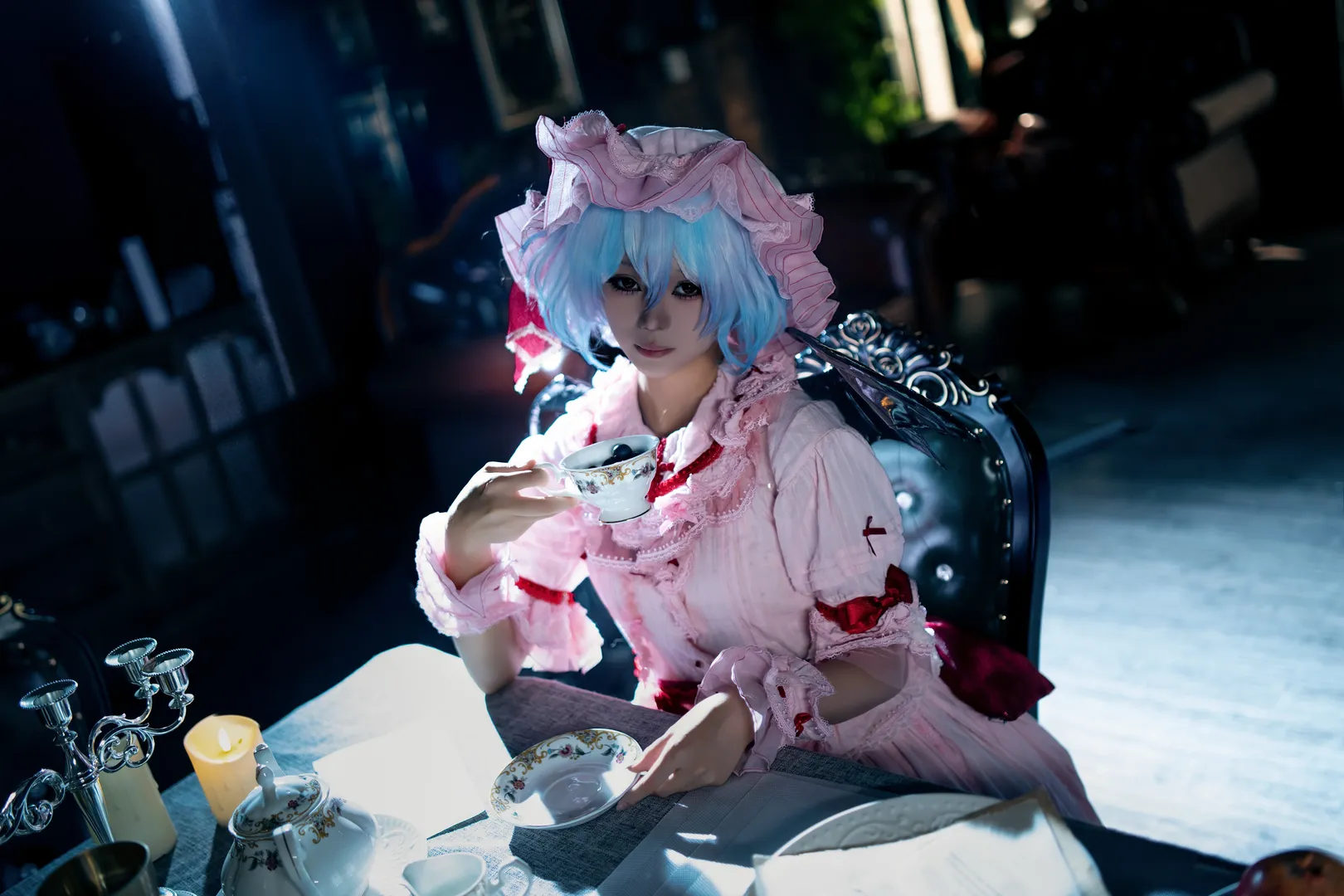 東方project, 蕾米莉亞cos, 哥特洛麗塔, 吸血鬼裝扮, 暗黑童話風 - 第9張