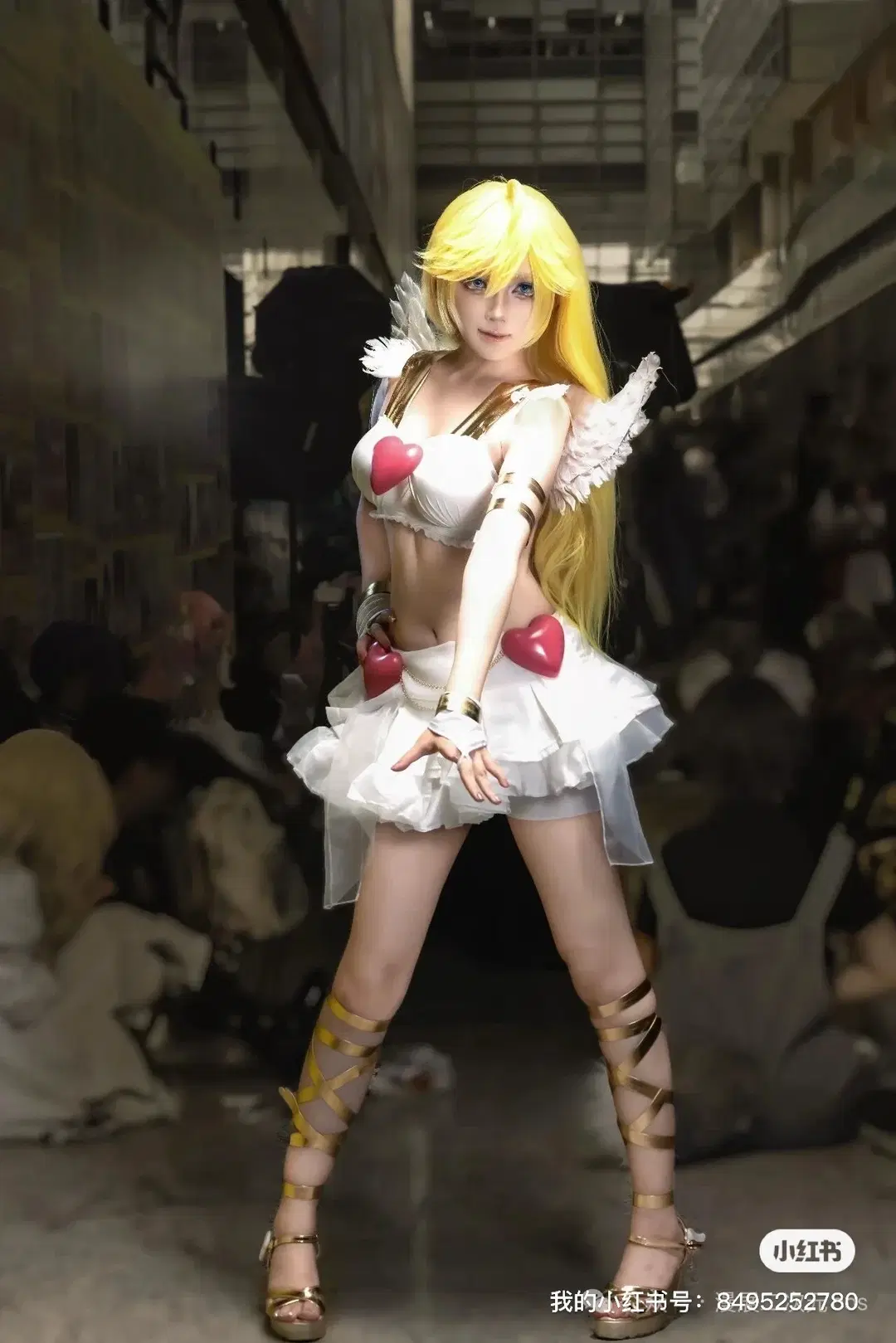 漫展返图, 金发双马尾, Panty cos, 吊带袜天使, 北京ijoy动漫展