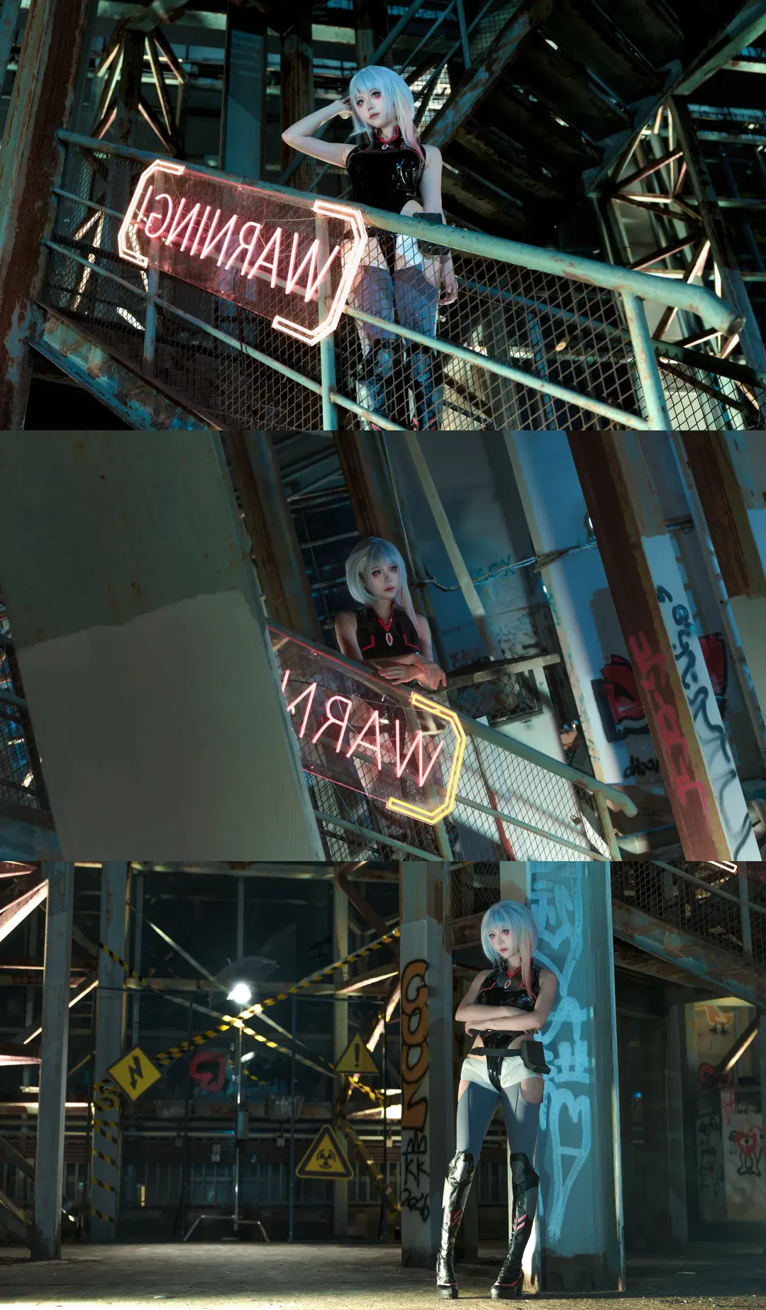 【Lucy cosplay】Cyberpunk 2077: Wasteland Warning (Cyberpunk: Edgerunners & Stockings cosplay) by 花遇HUAYU - Image 2