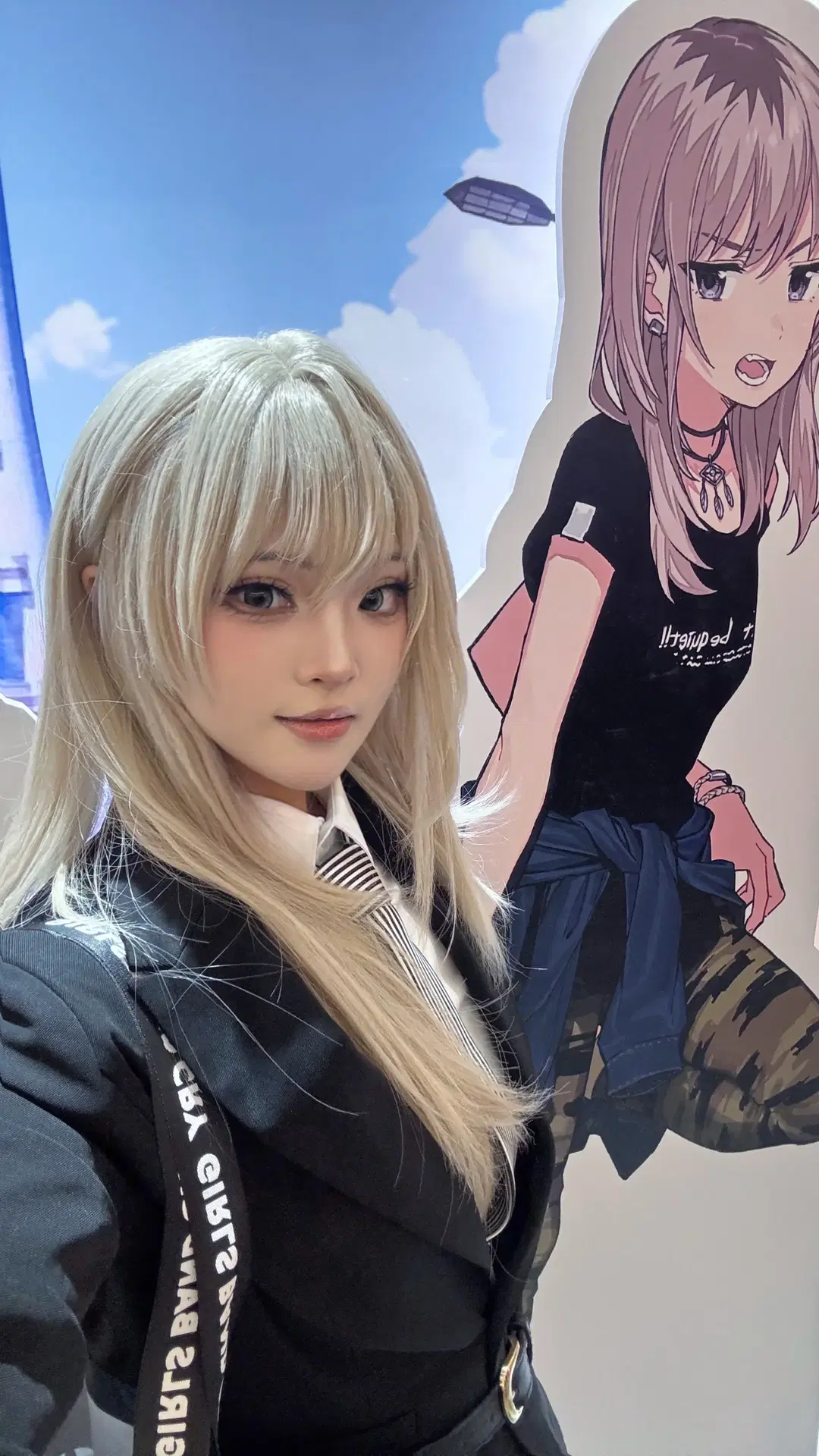 [Kawaragi Momoka cosplay] An assembled Black suit cosplay look, checking in at the GBC pop-up store by 电子梦梦鱼 - Image 2