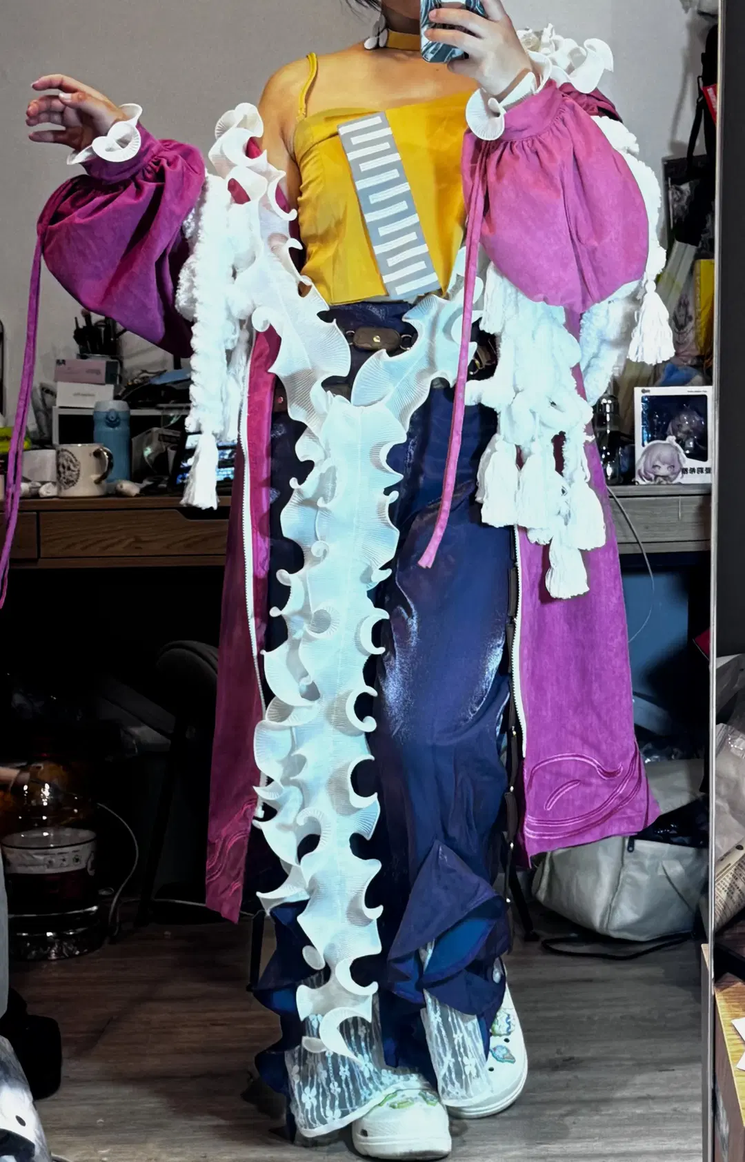 Shu cosplay, Arknights, Ambience Synesthesia, Spring Banquet, Cosplay costume comparison