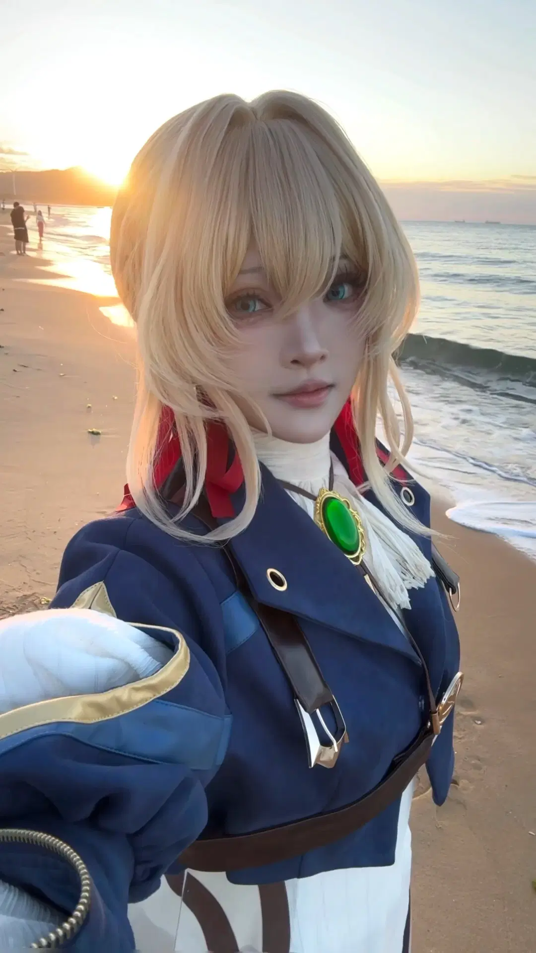 海边摄影, cosplay分享, 薇尔莉特cos, 紫罗兰永恒花园, 威海旅拍