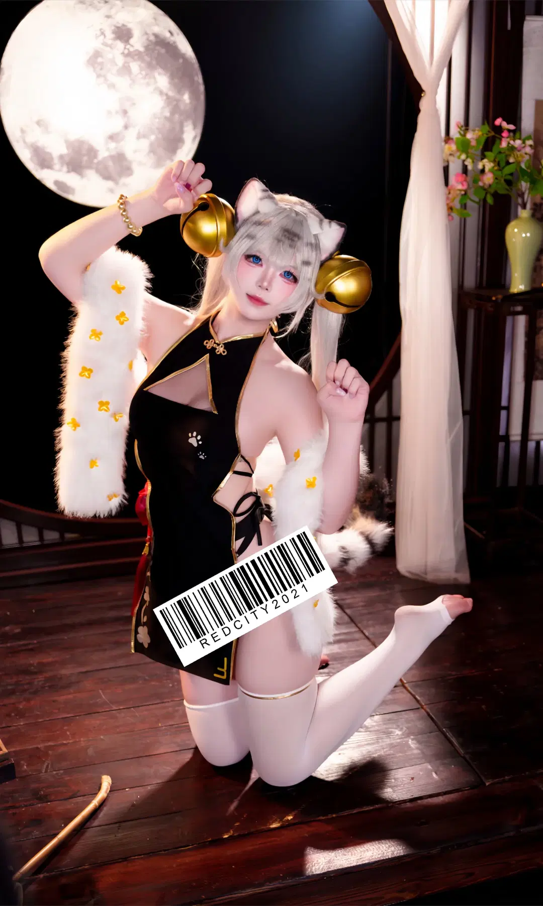 【白虎娘】古風写真で魅せる白虎娘、毛筆を執る時も愛らしさを忘れないで - 被窝里的企鹅喵 - 2枚目