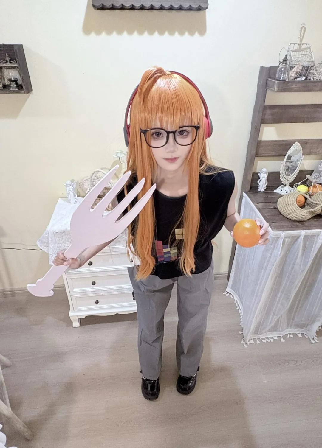 角色扮演, cosplay日常, 女神异闻录5, 佐仓双叶cos, 眼镜假发造型 - 第2张
