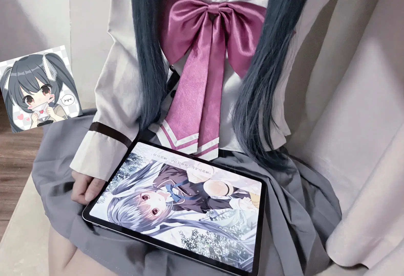 二次元, ギャルゲーム, セーラー服, 本間心鈴コスプレ, サクラノ刻