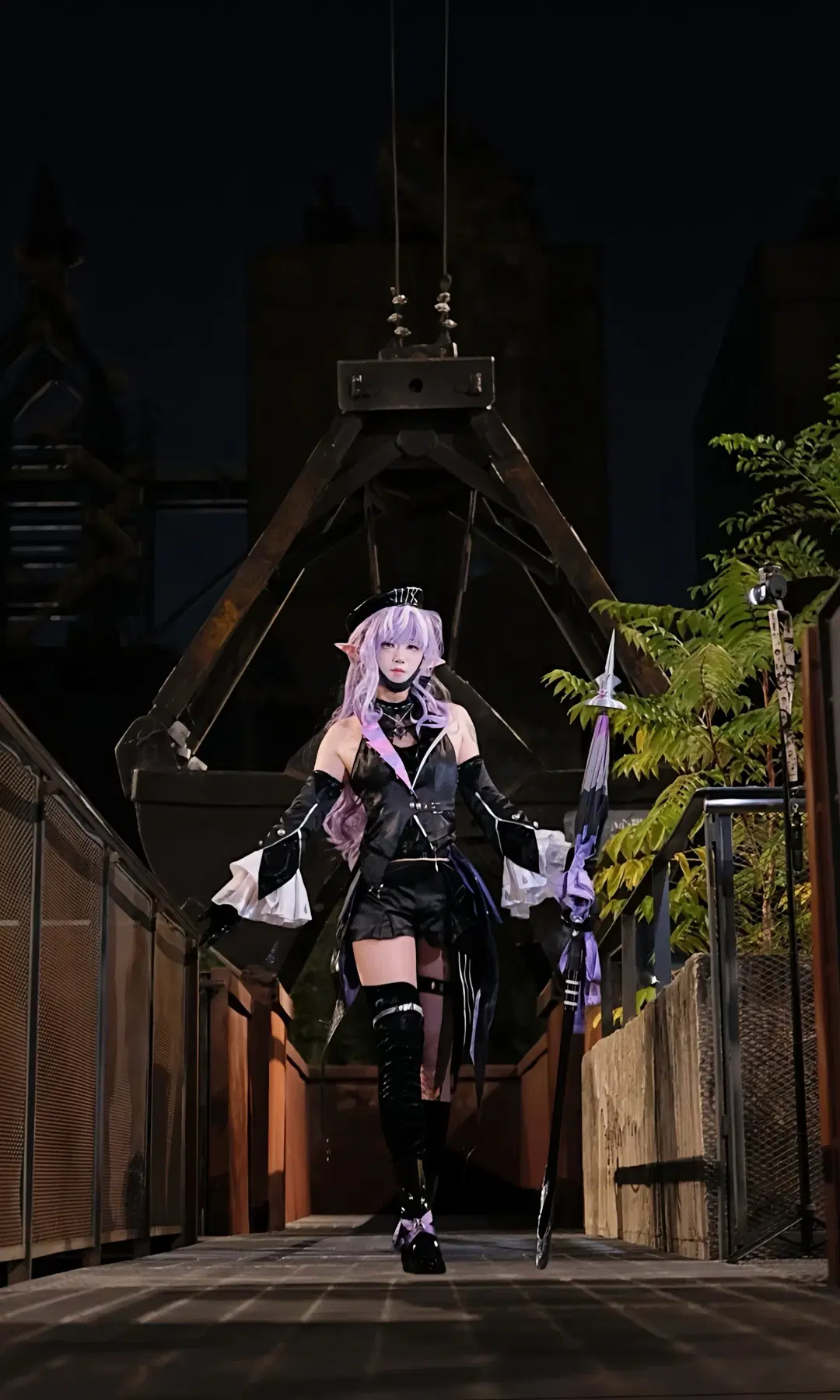 Zenless Zone Zero, 2D, Vivian cosplay, Stockings, Korean cafe collaboration