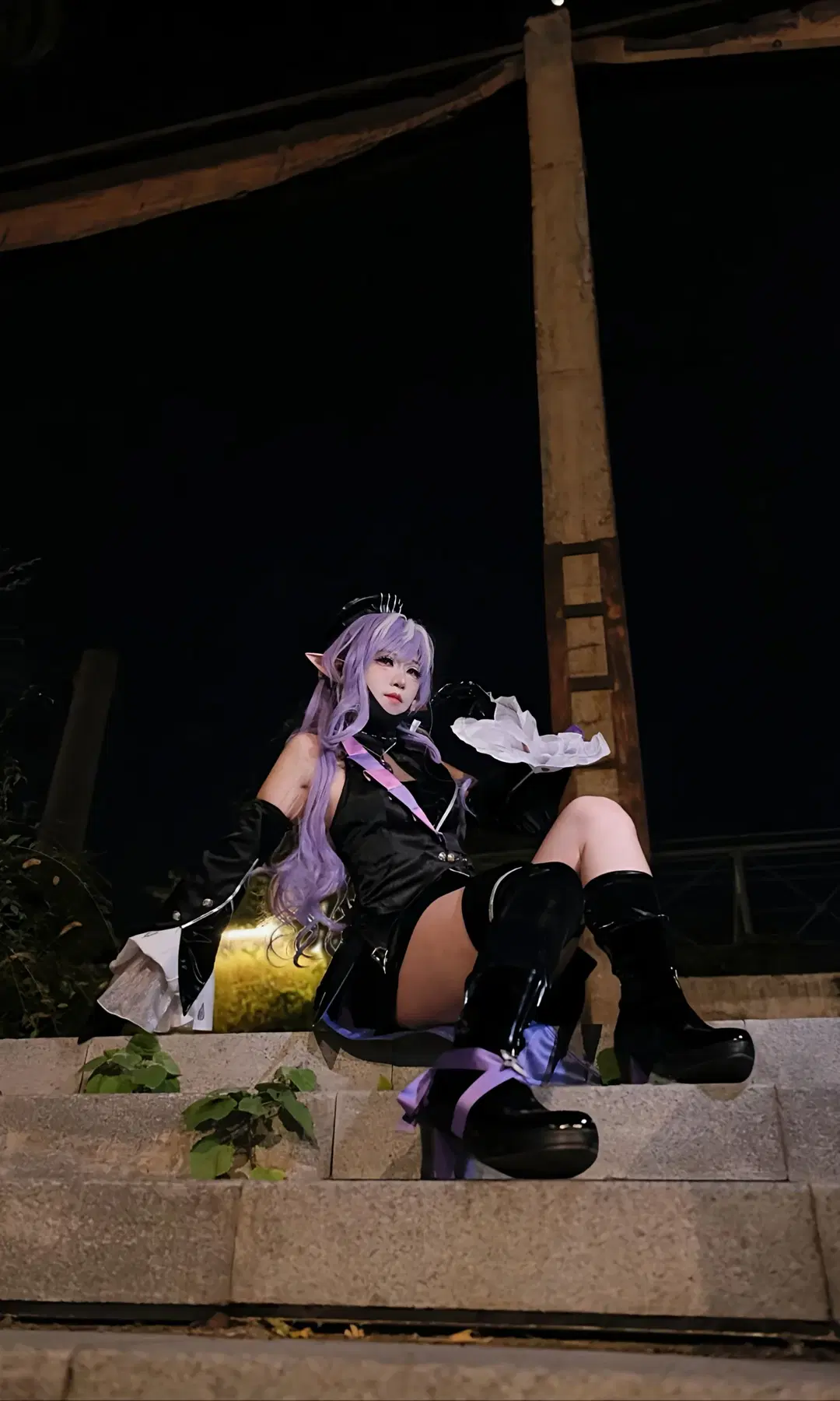 【ビビアン コスプレ】ゼンレスゾーンゼロの夜色デート、一緒に映画を見に行こう - 玥什么紫 - 2枚目