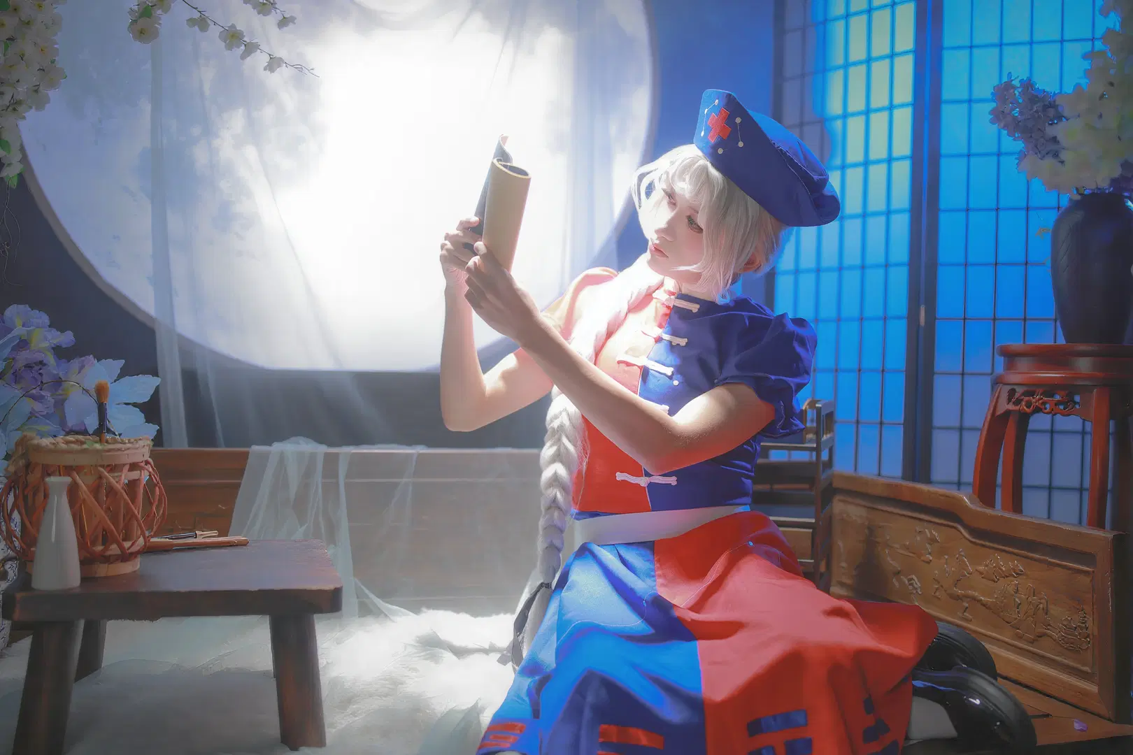 东方Project, 二次元cosplay, 国风棚拍, 八意永琳cos, 南京cos正片