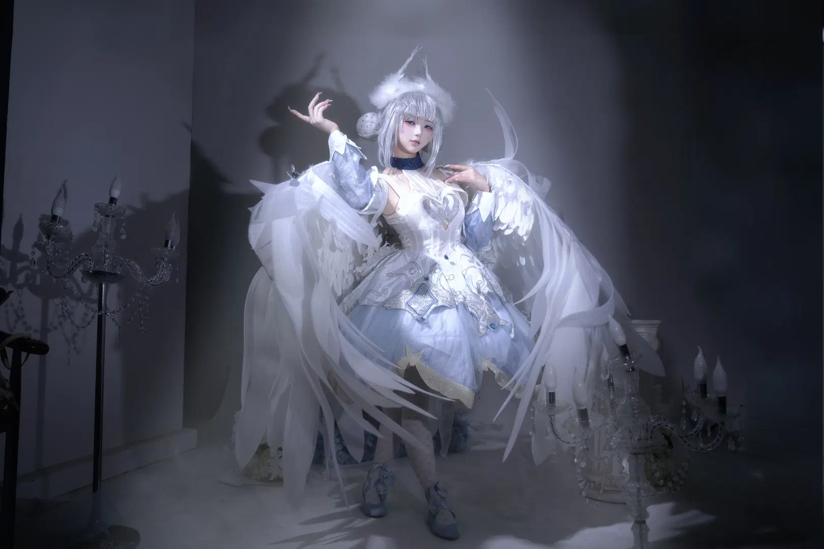 cosplay, Honor of Kings, Xiao Qiao Cosplay, Swan Fantasy, Stockings