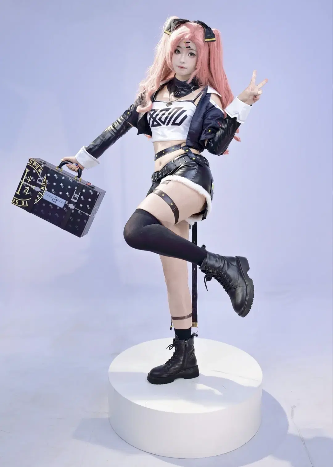 绝区零, cosplay, 漫展, 妮可cos, 过膝袜