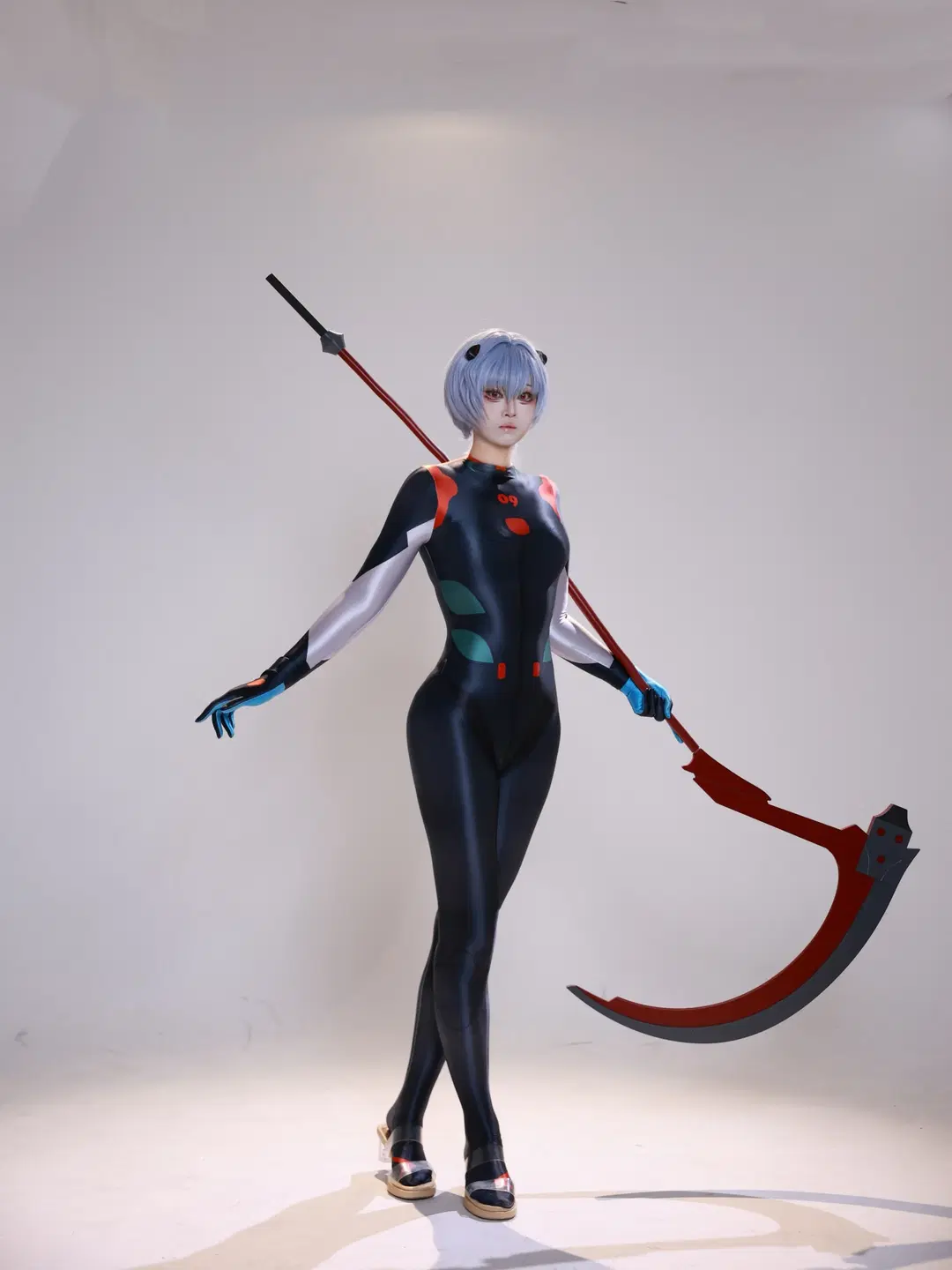 [Rei Ayanami cosplay] Neon Genesis Evangelion Black Suit Rei Combat Suit White Studio Photoshoot Diary by 醴醴醴醴醴醴醴 - Image 2
