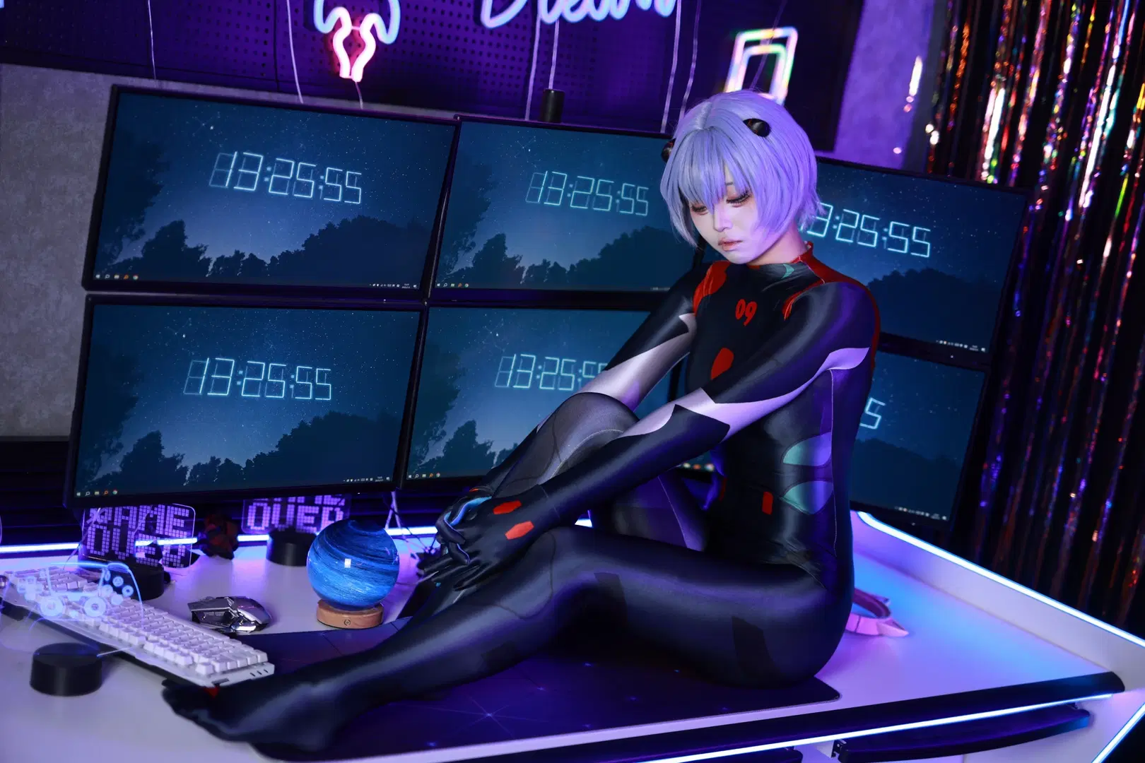[Rei Ayanami cosplay] Neon Genesis Evangelion cool-toned Mecha combat suit photoshoot by 醴醴醴醴醴醴醴 - Image 4