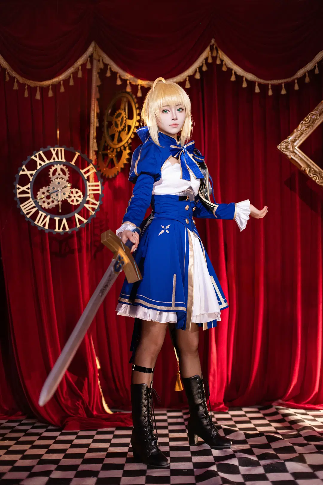 阿尔托莉雅cos, Fate, 崩铁, 黑丝, 正片