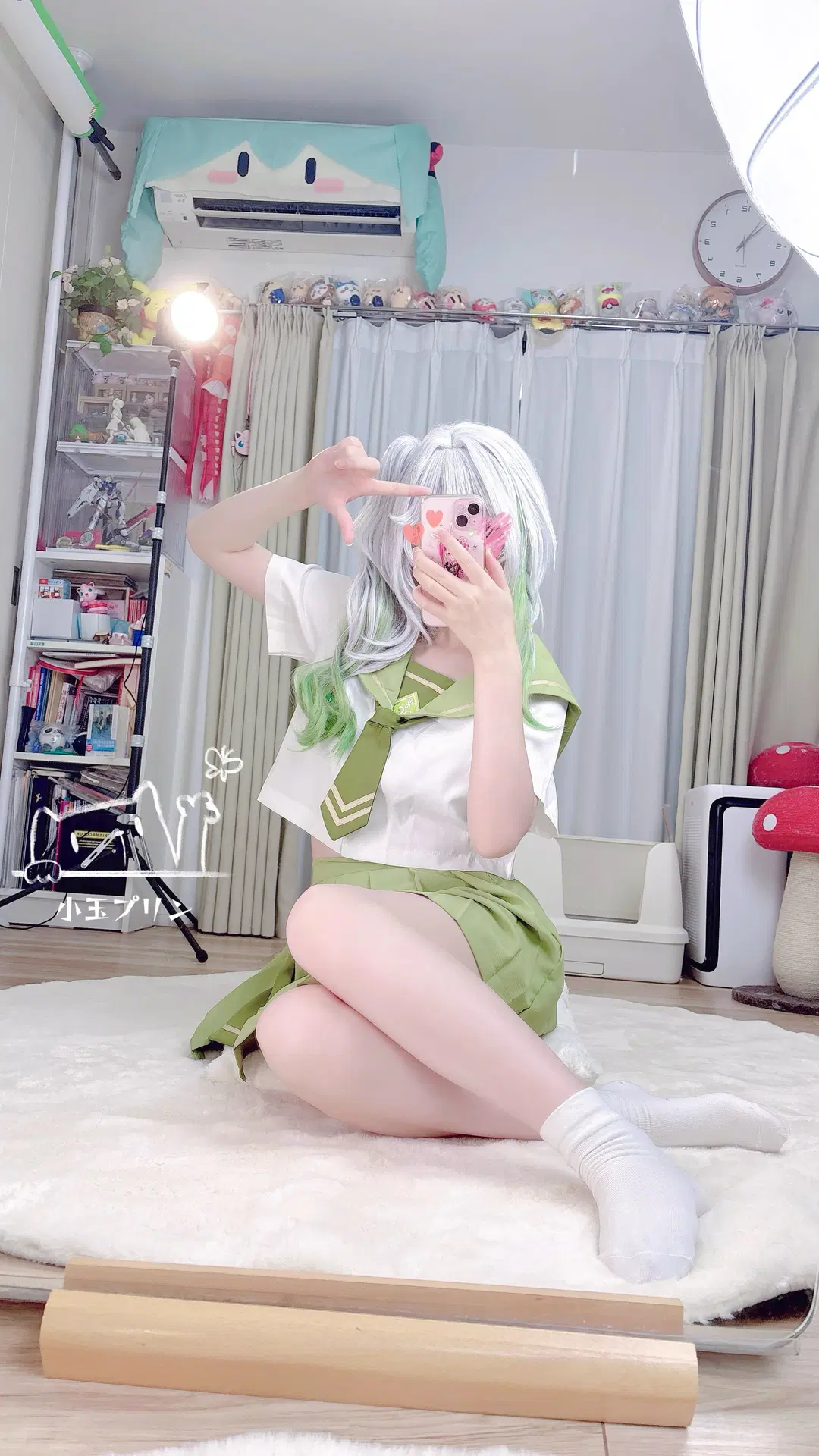 【ナヒーダ コスプレ】草元素お姉さん風セーラー服JKの日常感あふれる撮影 - 小玉Purin - 3枚目