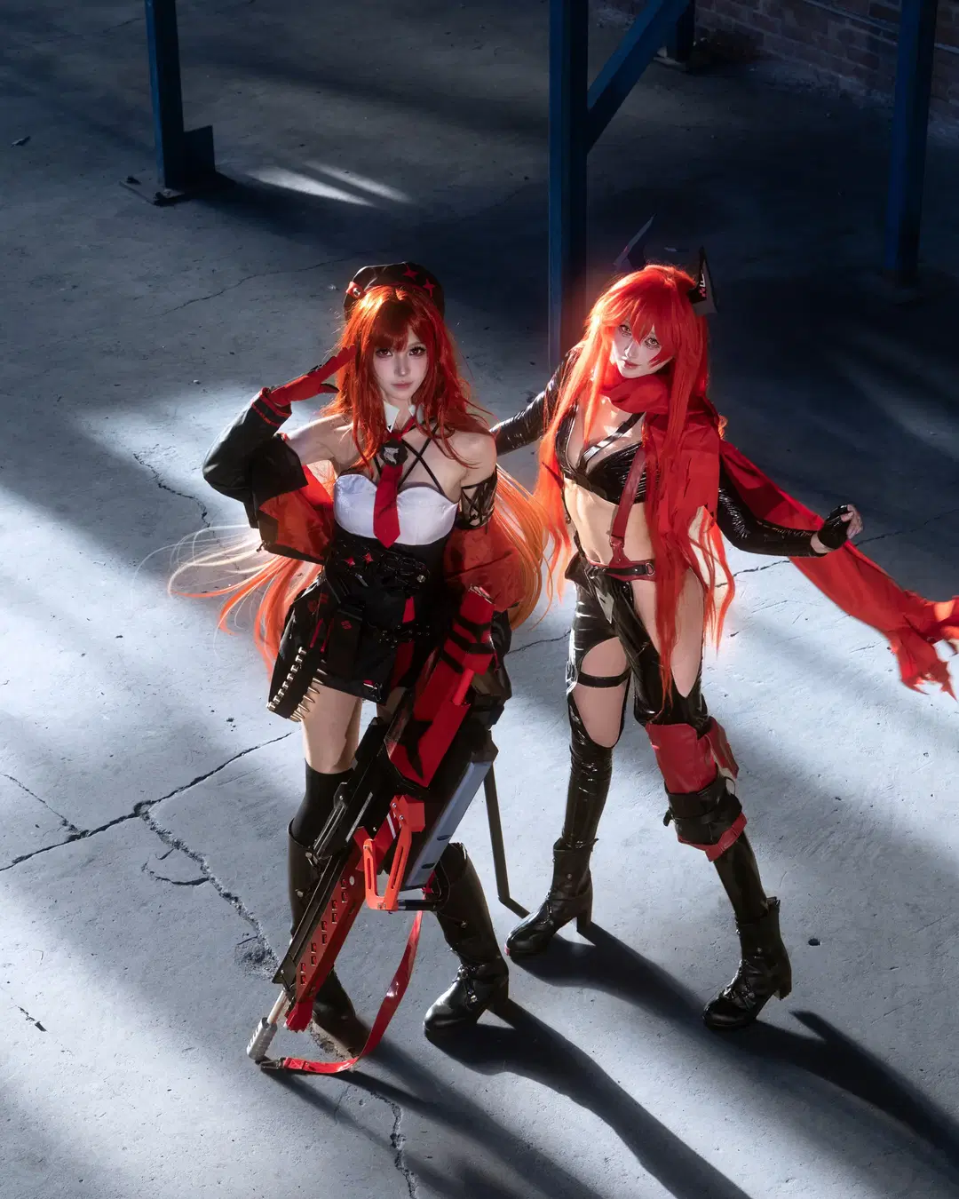 【帽神和Rapi cos】工业废墟里的红黑双人硬核大片 - lulu吃上热干面了 - 第5张