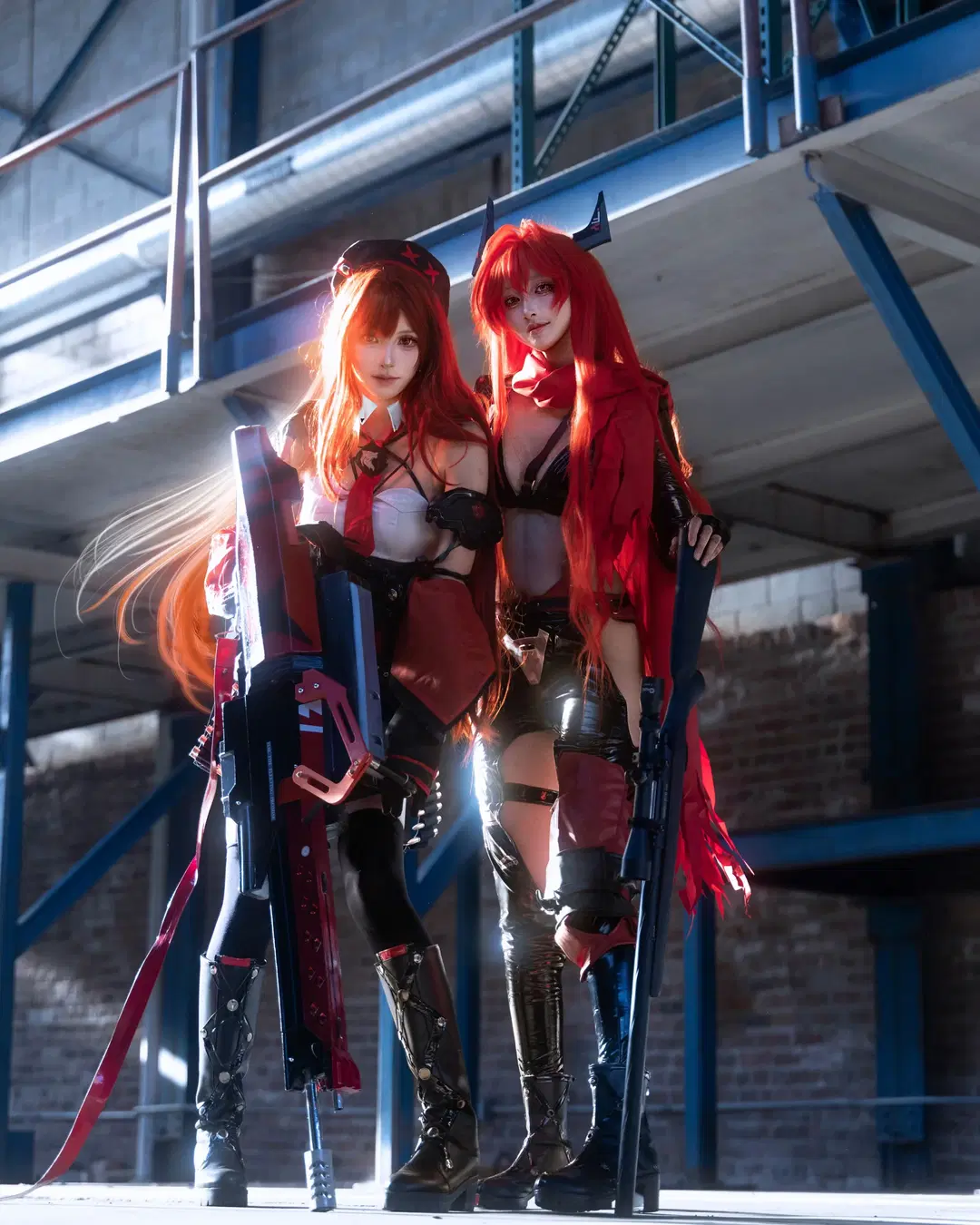 【帽神和Rapi cos】工业废墟里的红黑双人硬核大片 - lulu吃上热干面了 - 第6张