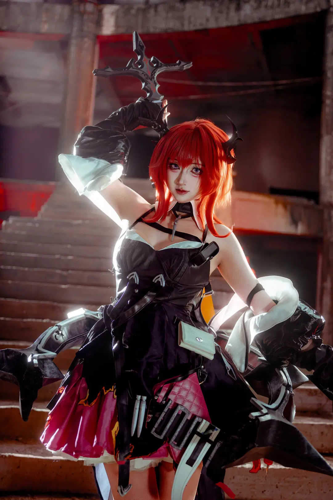 【レーヴァテイン コスプレ】アークナイツ：エンドフィールド 工業廃墟撮影記録 - lulu吃上热干面了 - 3枚目