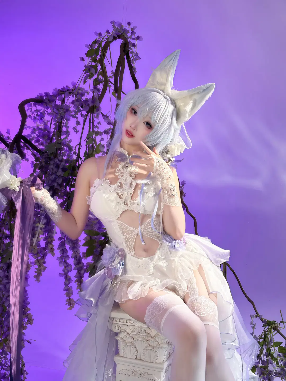 アズールレーン, 花嫁コスプレ, 爪箱, 白ストッキング, 信濃 コスプレ
