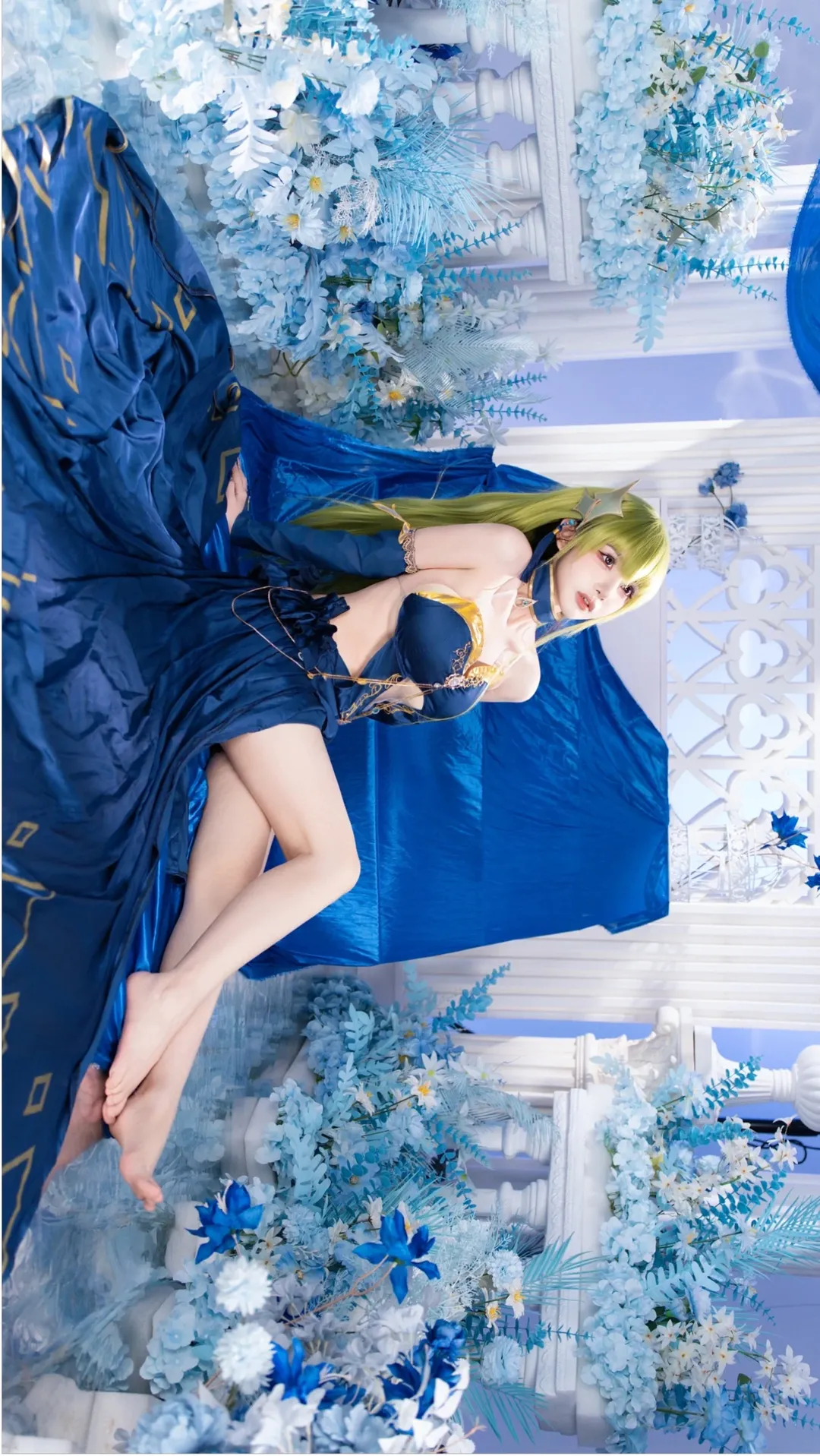 cosplay, 人像攝影, 藍色系服裝, 金髮, c.c.cos - 第1張