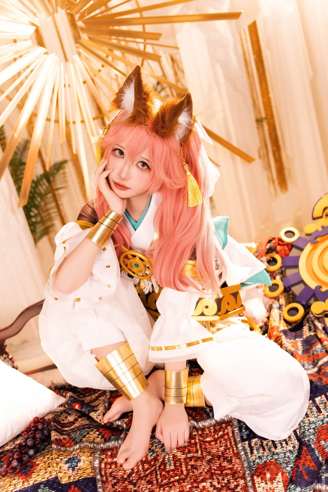 【玉藻の前 コスプレ】金色に輝く異国情緒の狐妖、細部と光影の衝突美 - 米三华（线下授课） - 2枚目