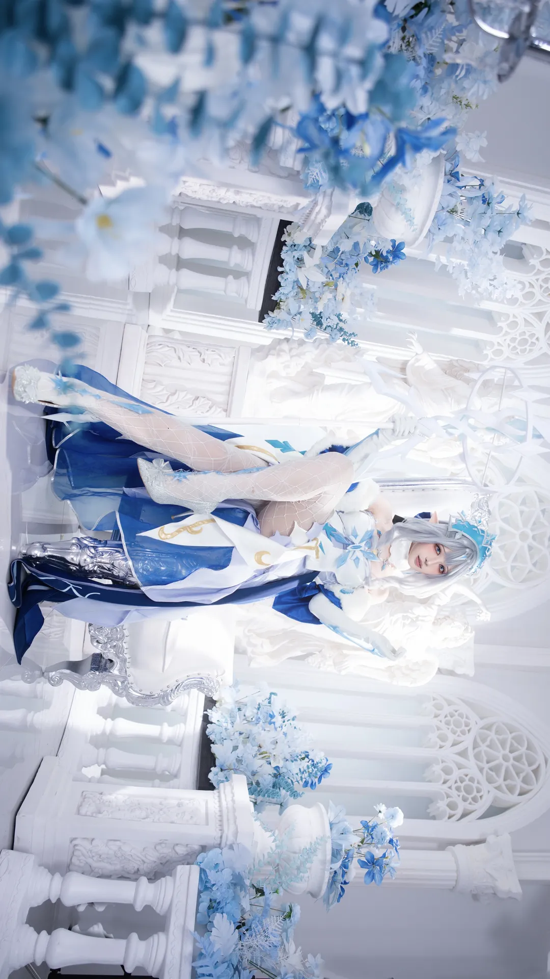 原神, 梦幻风, 丝袜cos, 冰皇cos, 女王范