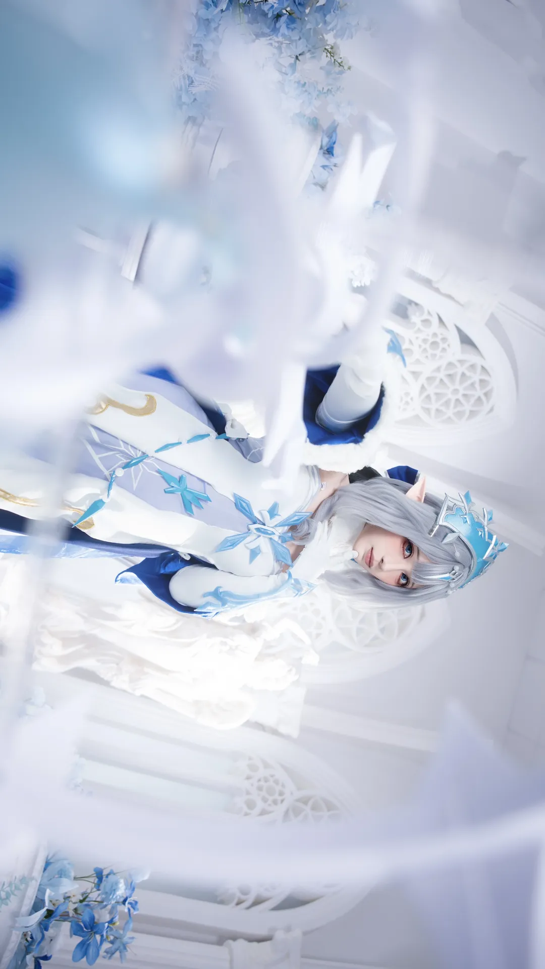 原神, 梦幻风, 丝袜cos, 冰皇cos, 女王范 - 第2张