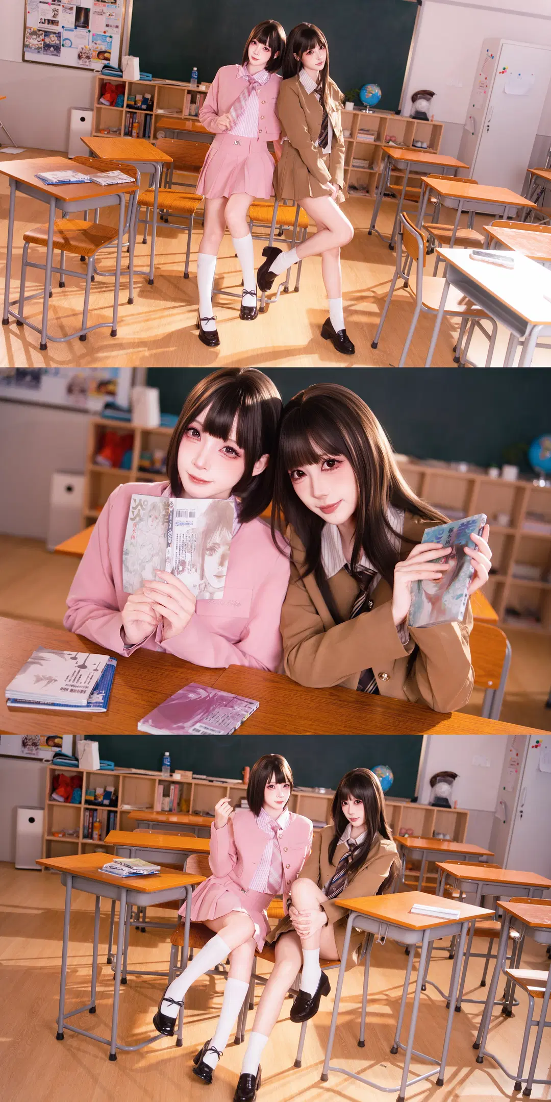 重返校园时代的JK制服双人写真 - 米三华（养成版） - 第3张