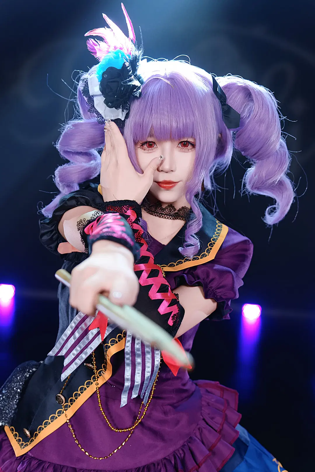 【宇田川亞子cos】Roselia舞臺打歌服抓拍 - 上好嘉也子 - 第2張