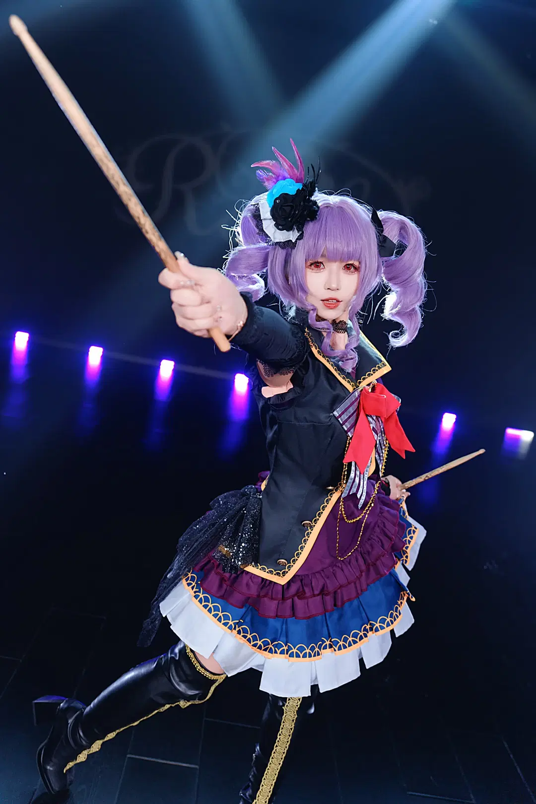 【宇田川亞子cos】Roselia舞臺打歌服抓拍 - 上好嘉也子 - 第7張
