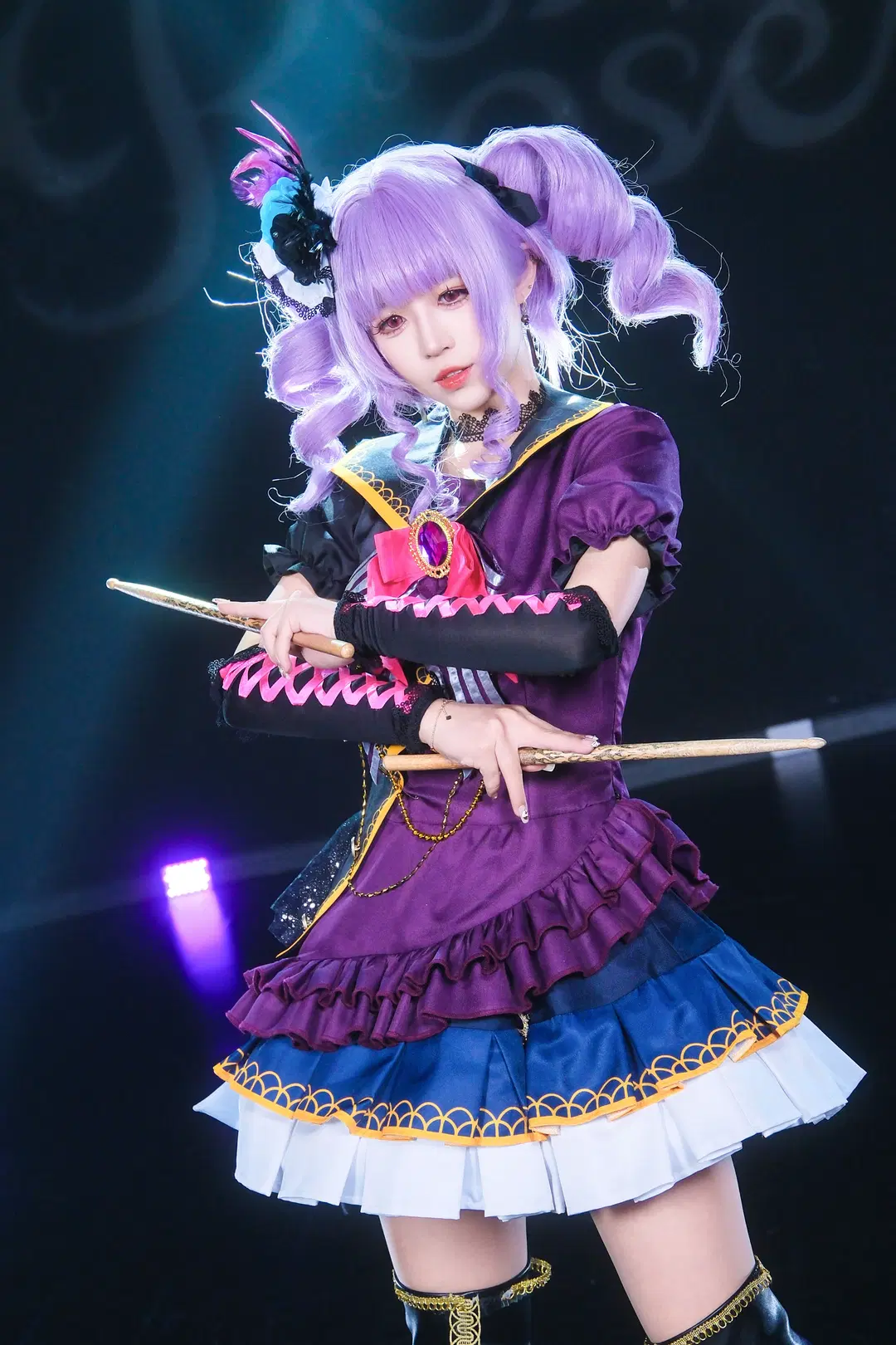 【宇田川亞子cos】Roselia舞臺打歌服抓拍 - 上好嘉也子 - 第8張