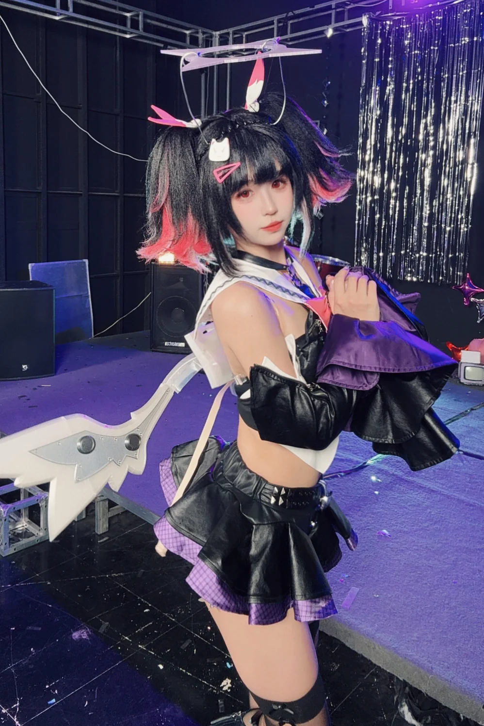 【南宫羽cos】绝区零妄想天使阵营出战，紫黑战袍质感拉满 - 上好嘉也子 - 第6张