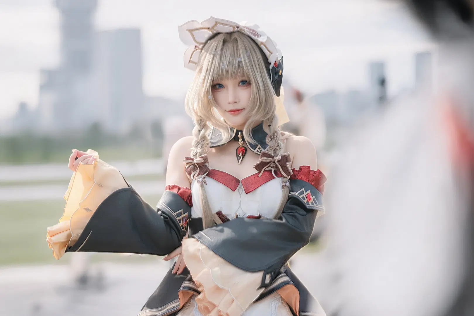 サンドローネ コスプレ, 原神, 白ストッキング, コスプレ撮影, サンドローネ（傀儡）