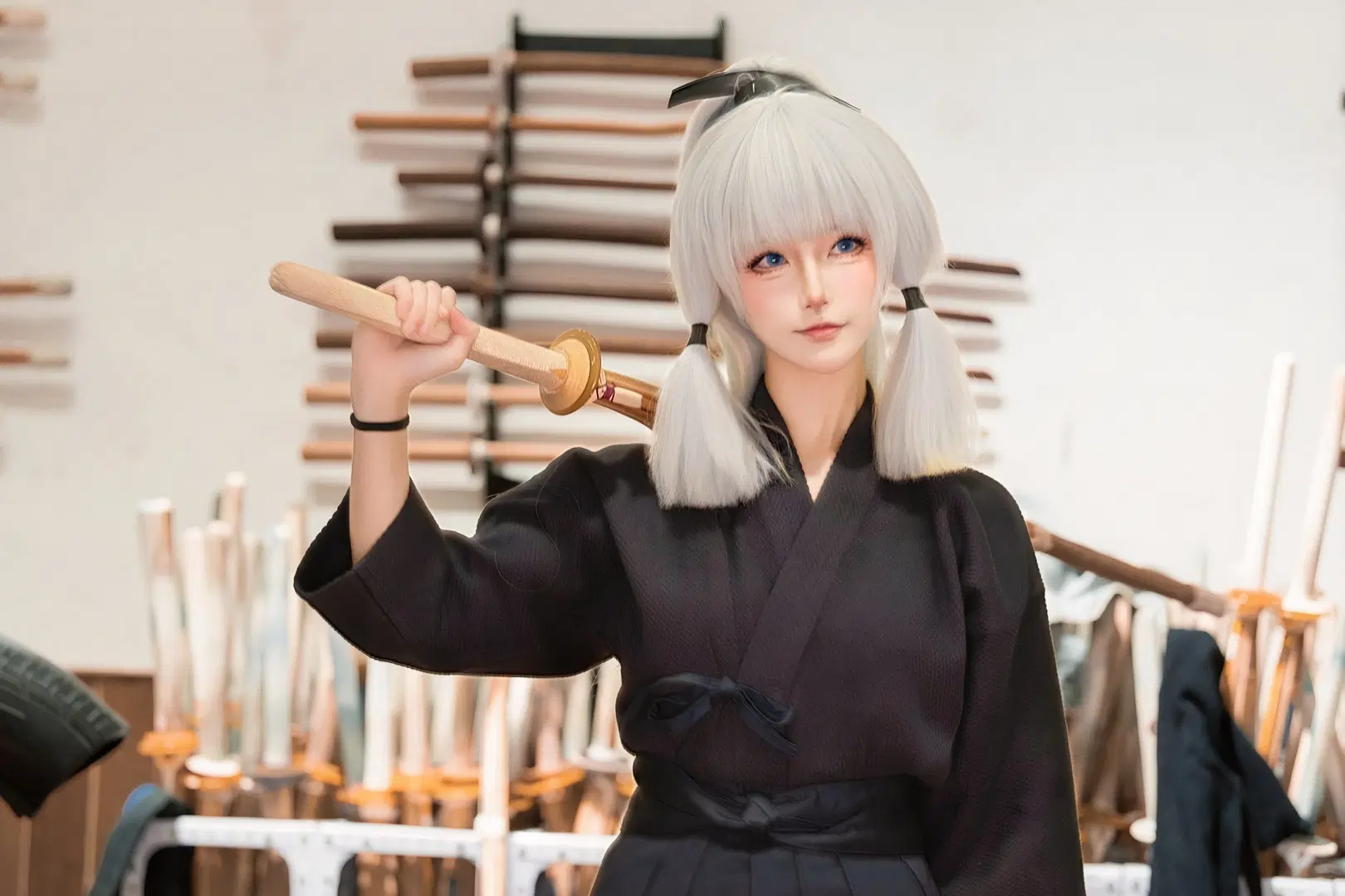 原神, 神里绫华cos, 成都cosplay, 剑道, 白鹭公主cos