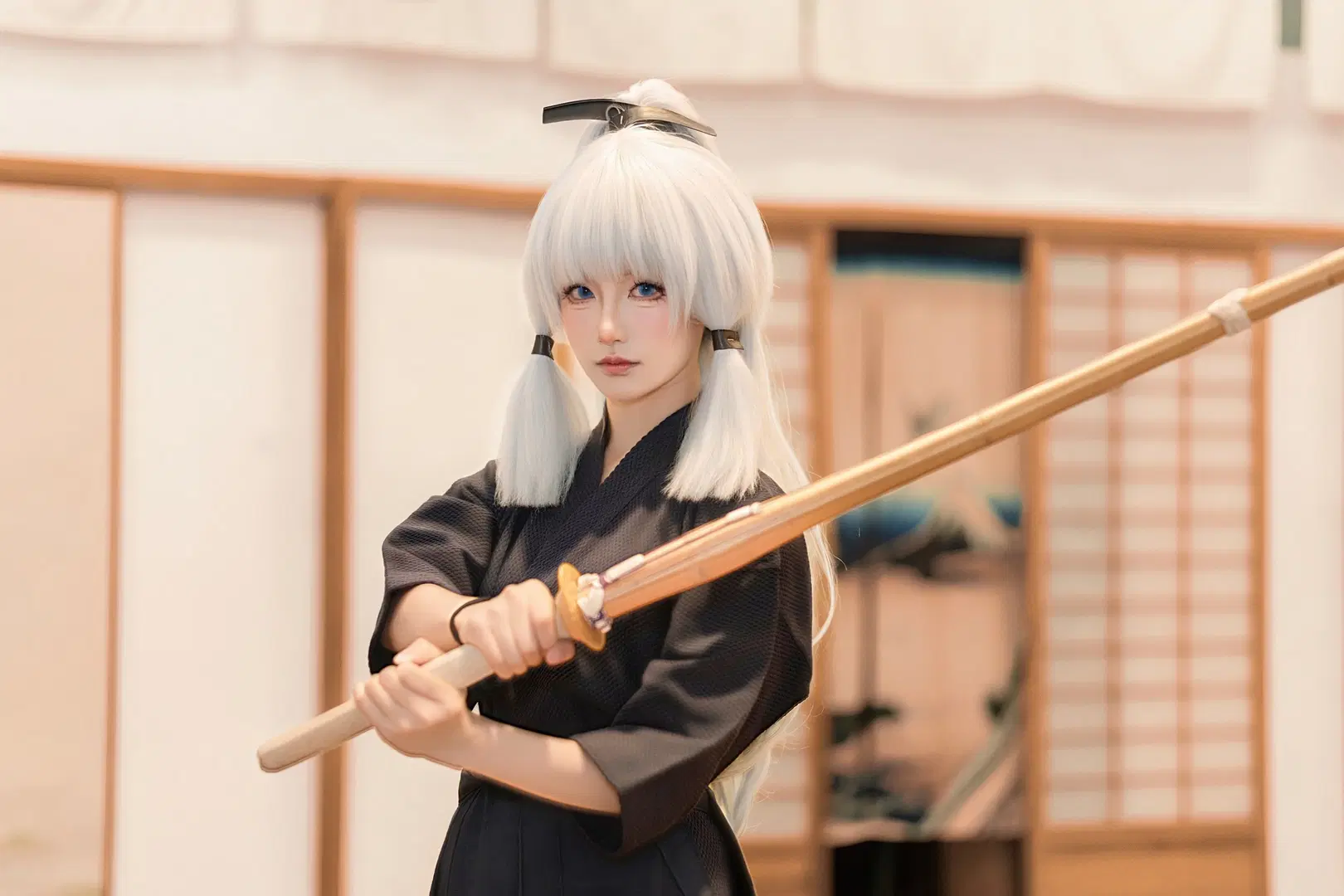 【神里绫华cos】原神白鹭公主的剑道修行 - Mars拍噗拍 - 第3张