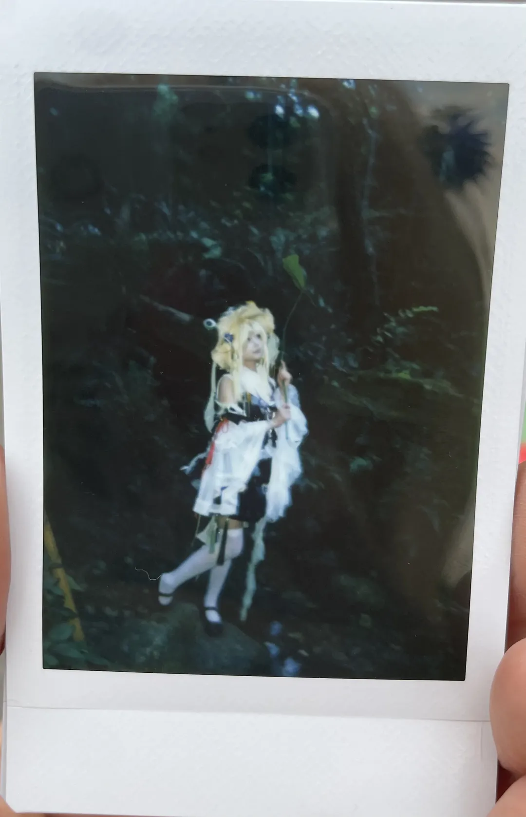 cosplay, 东方project, 白丝, 洩矢诹访子cos, 拍立得 - 第3张
