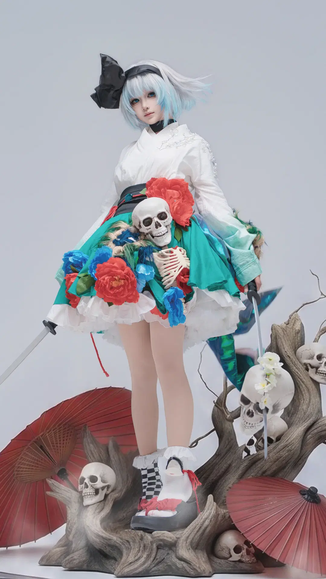 东方project, 武士刀, 妖梦cos, 长筒袜, 魂魄妖梦