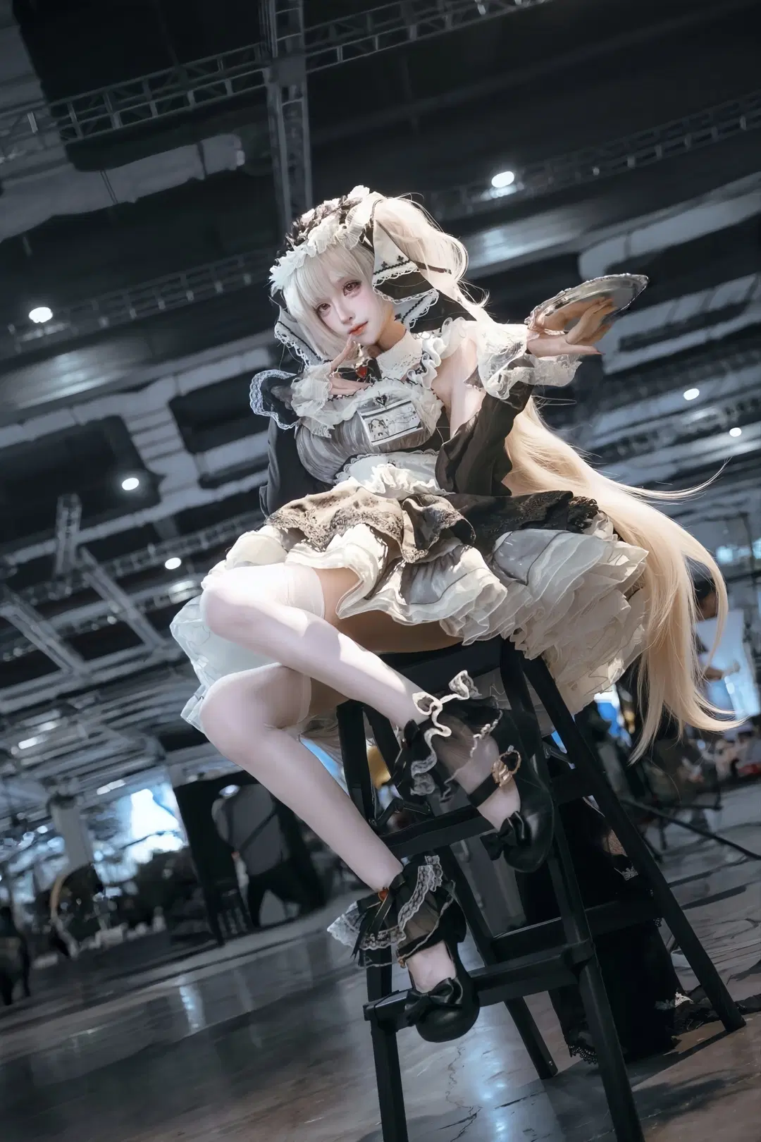 cosplay, 碧藍航線, 漫展, 白絲, 可畏cos