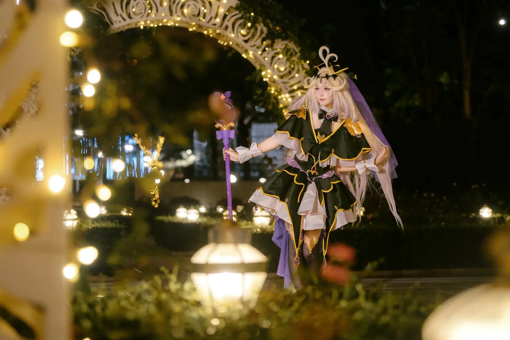 森亚露露卡cos，名侦探光之美少女夜景人像 - 好烦一直想拍照 - 第2张