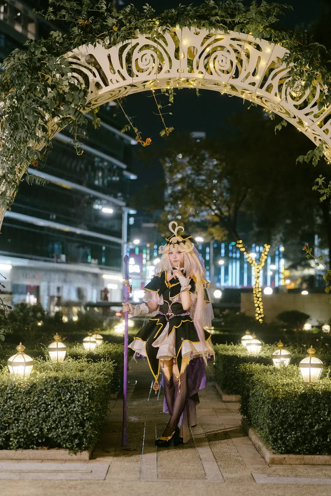 森亚露露卡cos，名侦探光之美少女夜景人像 - 好烦一直想拍照 - 第3张