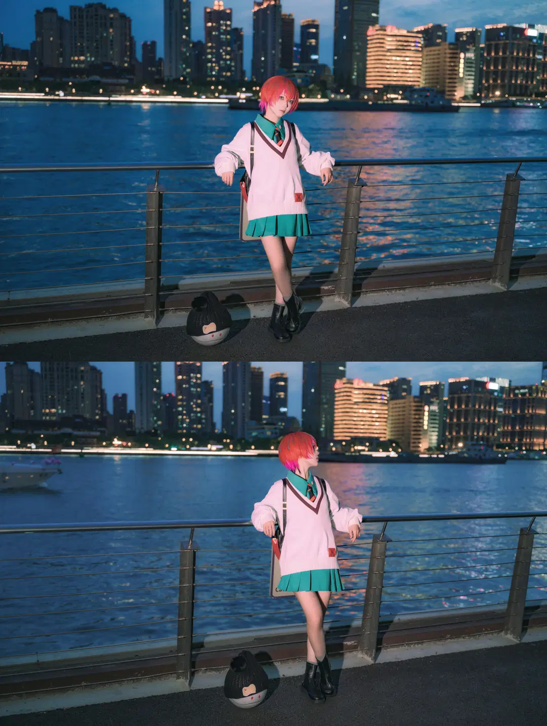 【玛秋cos】高达gquuuuuux 天手让叶的江边黄昏随拍 - -矢量鱼- - 第6张