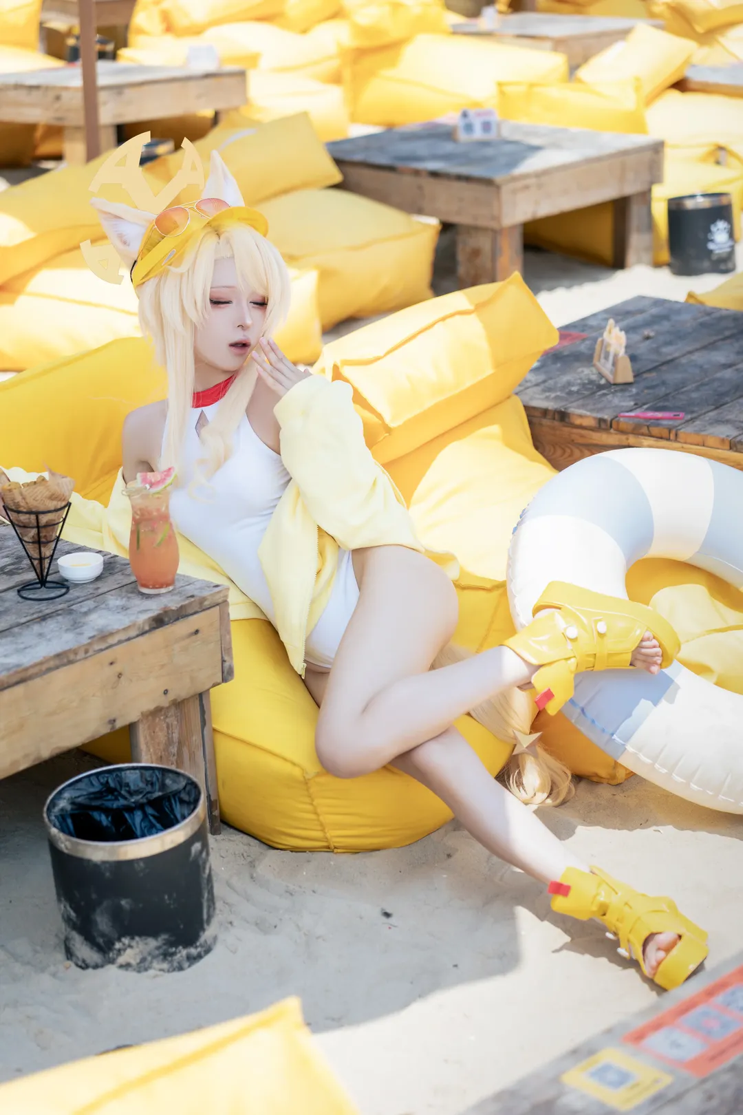 cosplay, 蔚蓝档案, 夏日写真, 水圣娅cos, 三亚海边 - 第2张