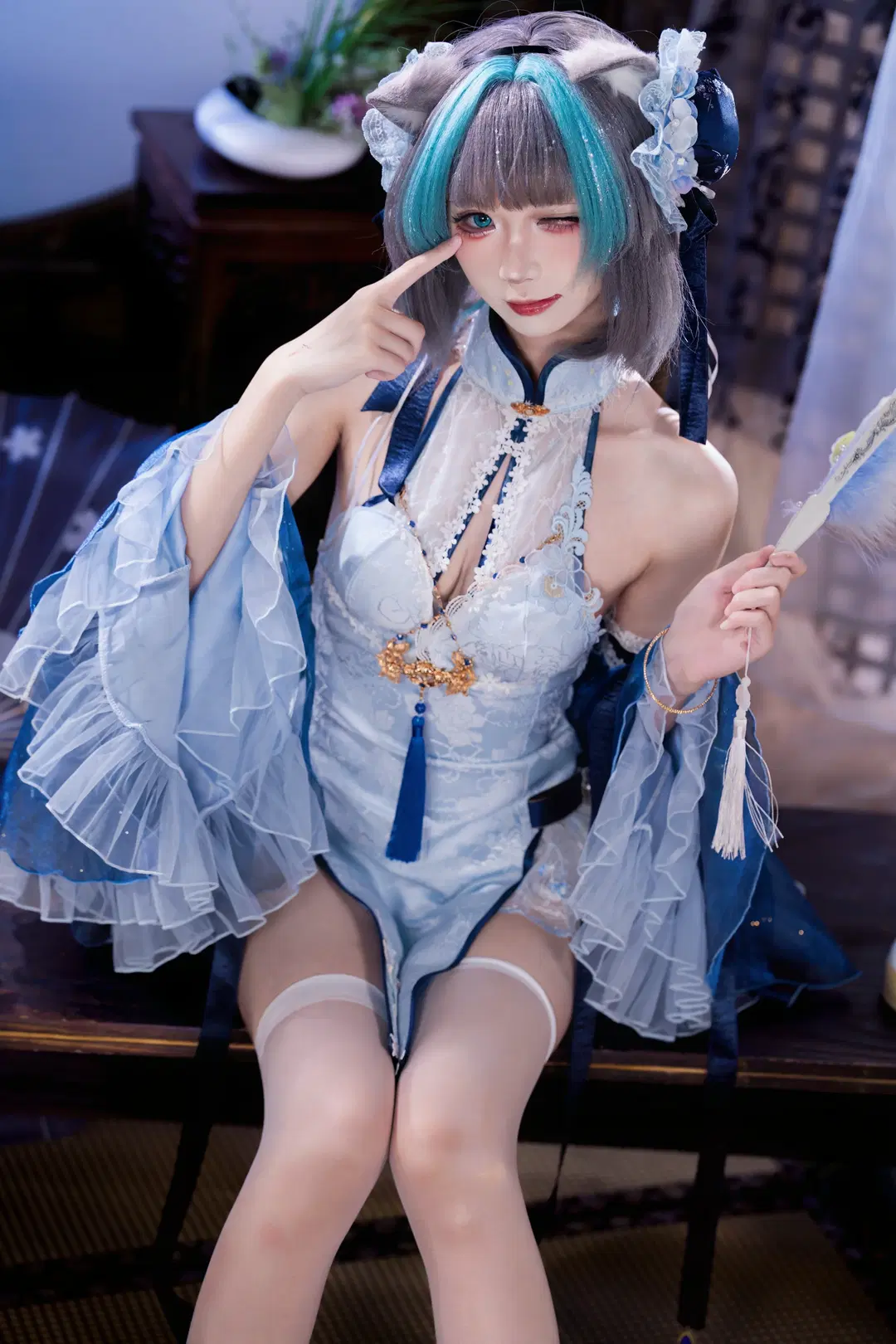 【柴郡cos】碧蓝航线温柔系猫娘穿搭记录 - 茶包 - 第6张