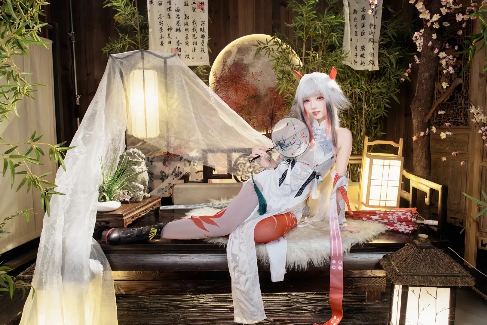 [Ye Shunguang Cosplay] Zenless Zone Zero Chinese Techwear Style: A Bold Blend of Crimson and White by 茶包 - Image 10