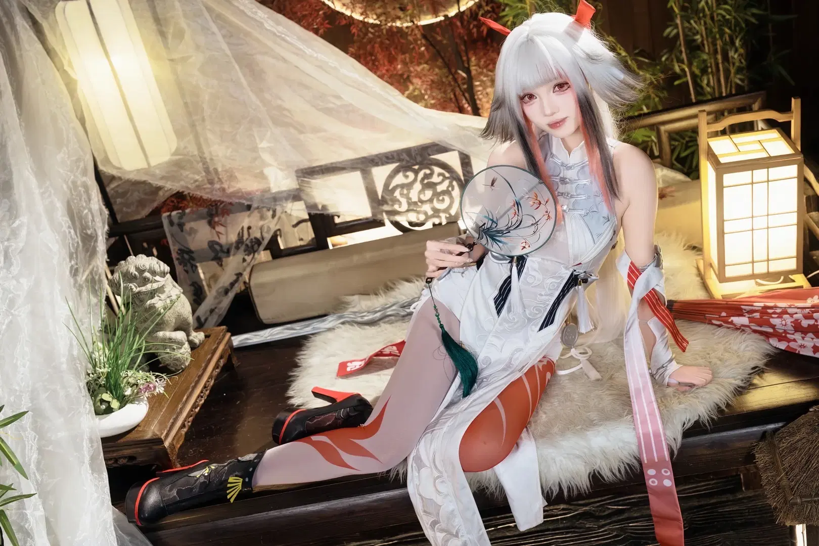[Ye Shunguang Cosplay] Zenless Zone Zero Chinese Techwear Style: A Bold Blend of Crimson and White by 茶包 - Image 3